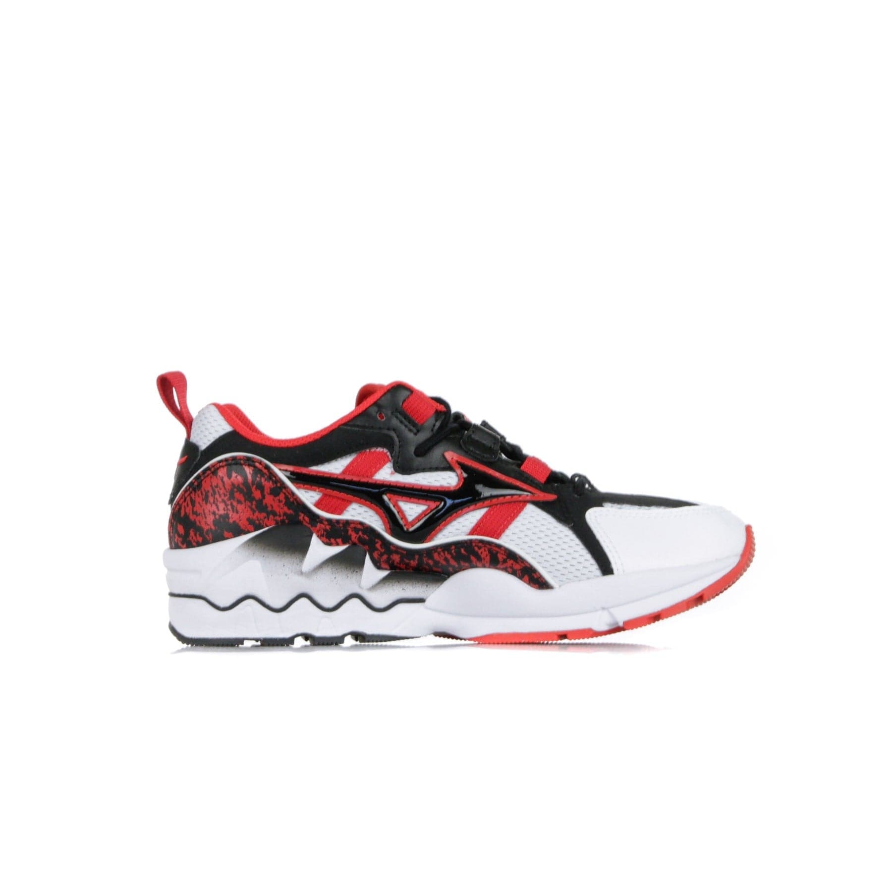 MIZUNO Scarpa Bassa Uomo Wawe Rider 1 White/black/high Risk Red da uomo in Scarpe da corsa su strada Drestige - Casamassima, commercioVirtuoso.it