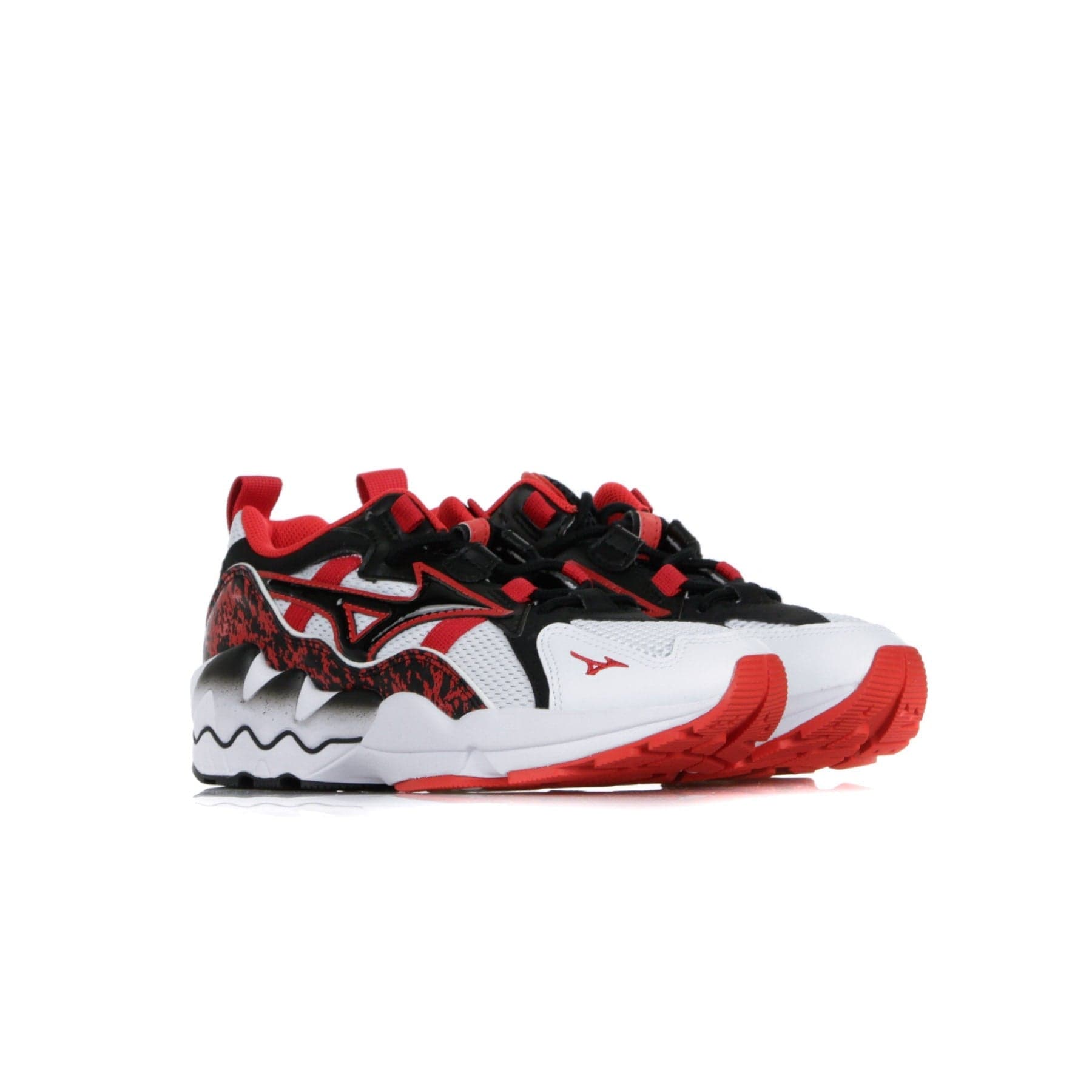 MIZUNO Scarpa Bassa Uomo Wawe Rider 1 White/black/high Risk Red da uomo in Scarpe da corsa su strada Drestige - Casamassima, commercioVirtuoso.it