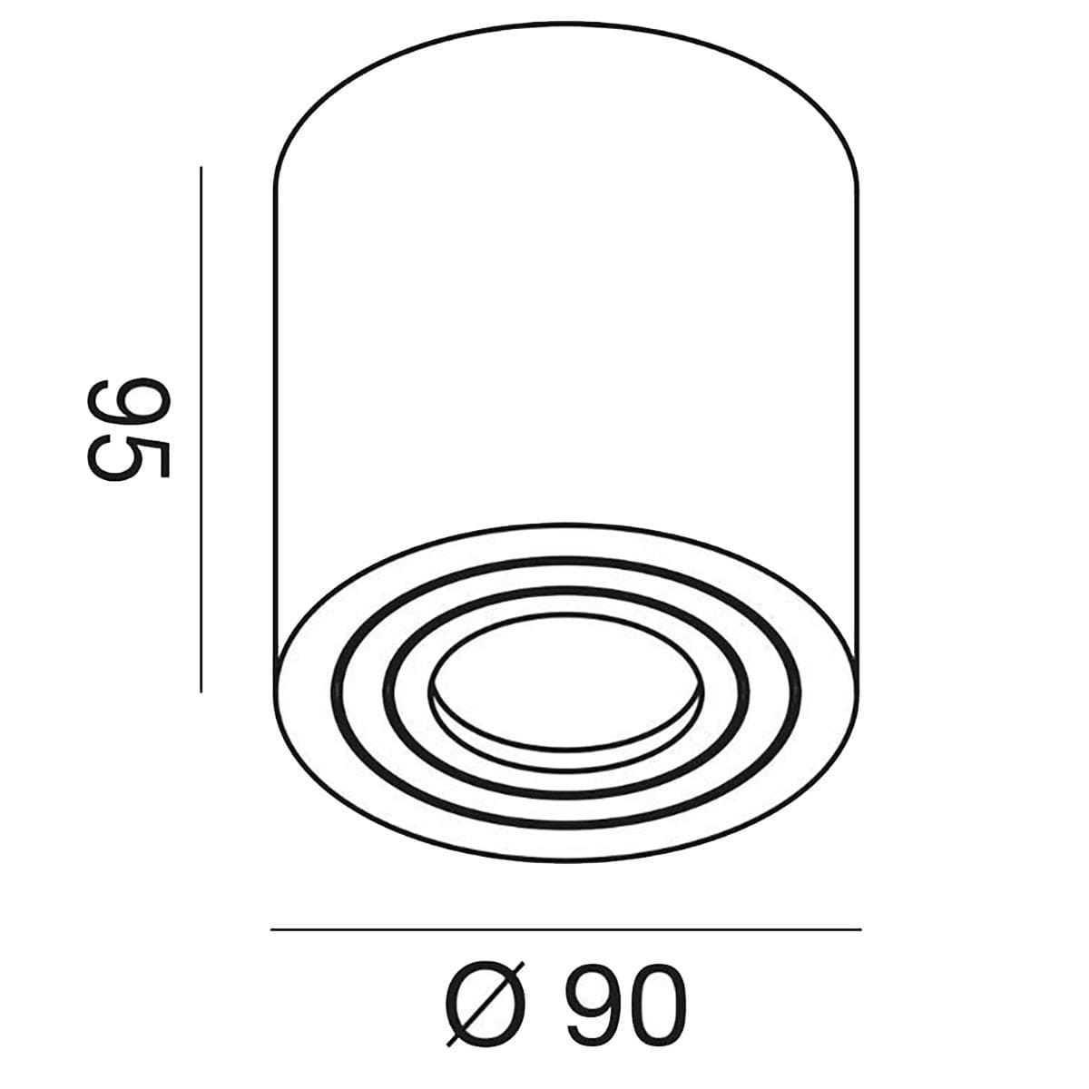 Plafoniera esterno Gea Led SULIS R GES1074 GU10 IP65 lampada soffitto in Plafoniere Lampadari Bartalini - Colle di Val d’Elsa, commercioVirtuoso.it