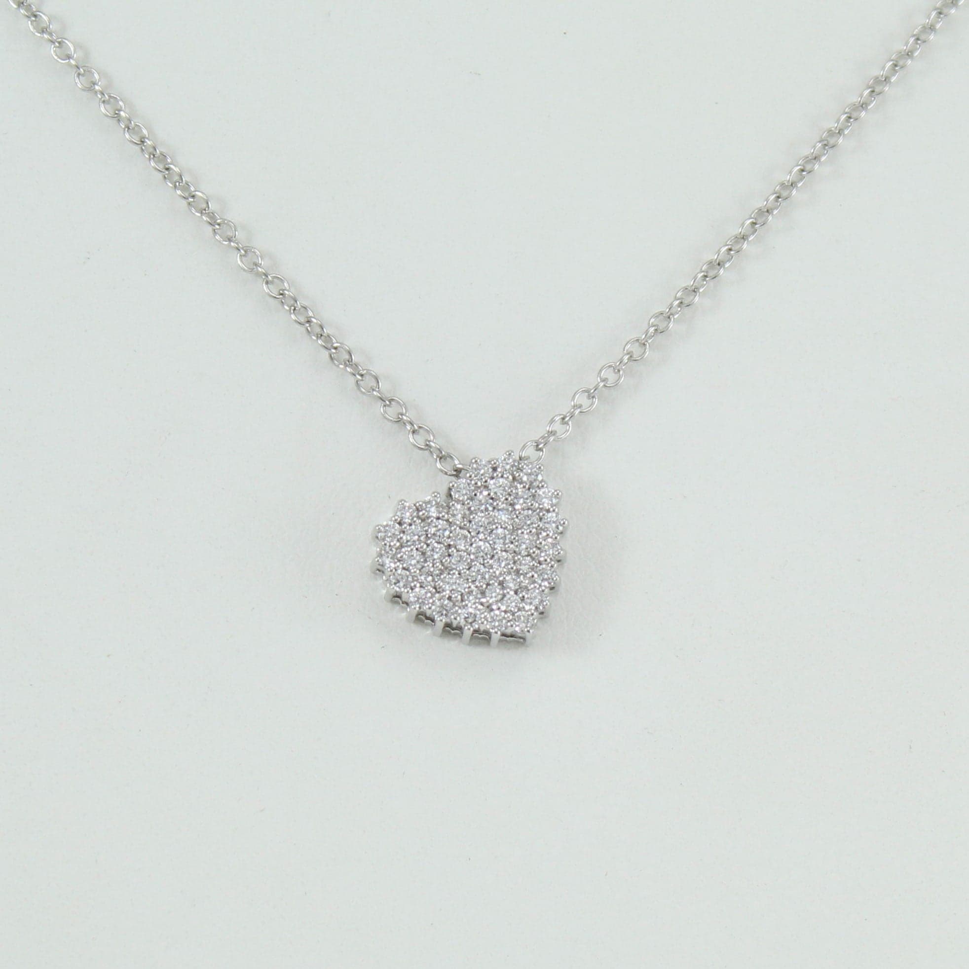 Collana donna Mirco Visconti oro bianco pendente cuore di diamanti in Collane Gioielleria Saba - Dolianova, commercioVirtuoso.it