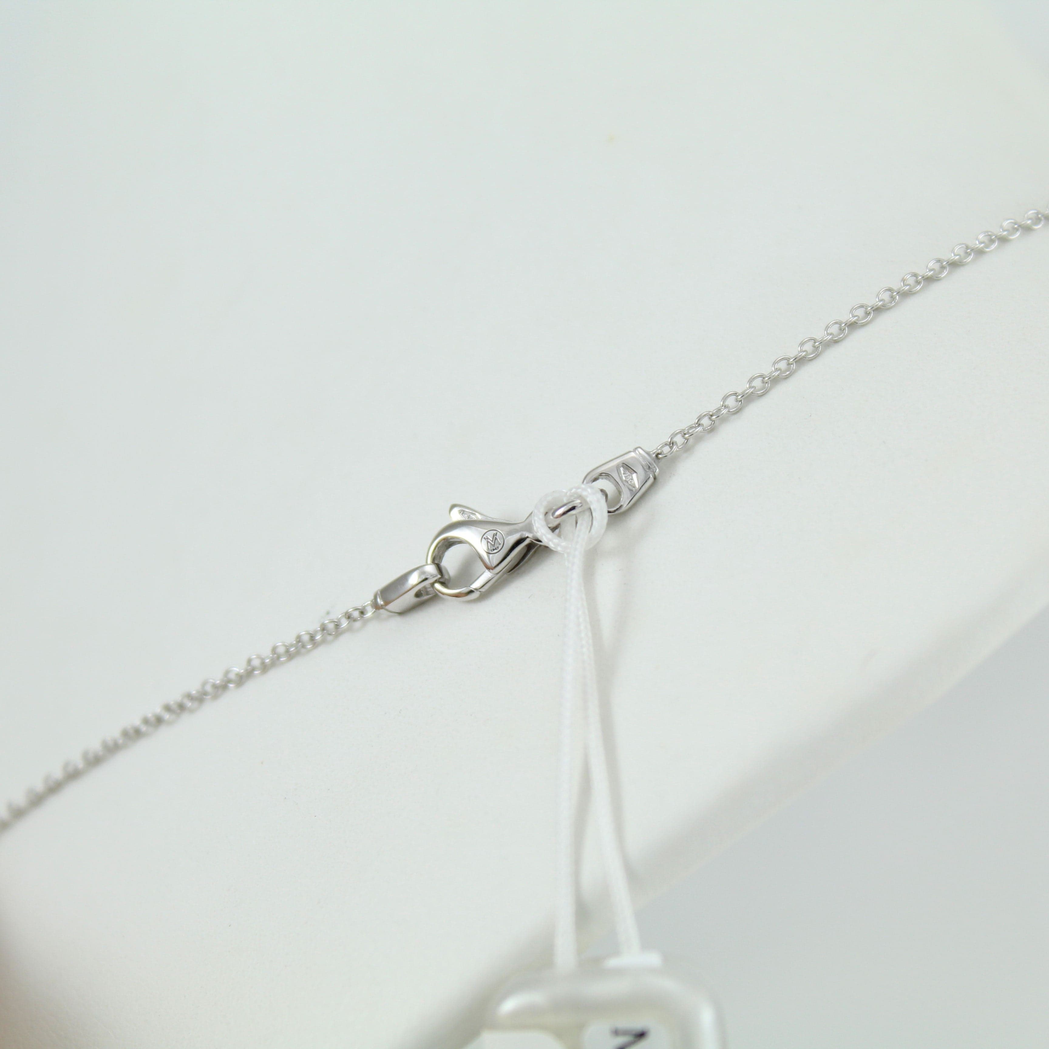 Collana donna Mirco Visconti oro bianco pendente cuore di diamanti in Collane Gioielleria Saba - Dolianova, commercioVirtuoso.it