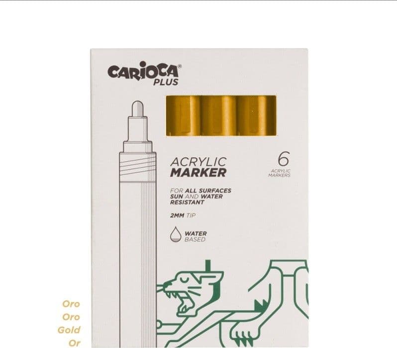 Carioca Plus Marker Acrilici 6 Pz. - 2