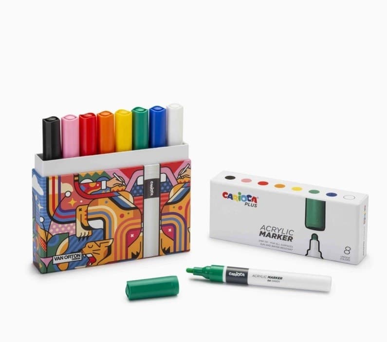 Carioca Plus Marker Acrilici Hard Box da 8 in Pennarelli indelebili e marcatori Cartospedia - Napoli, commercioVirtuoso.it