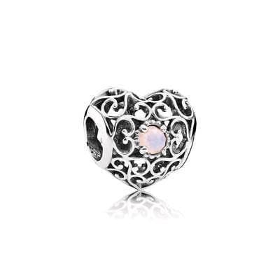 Pandora Charm Cuore Ottobre