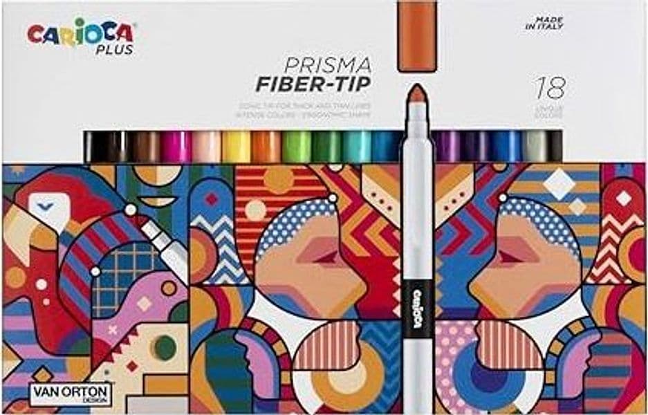 Carioca Plus Pennarelli Prisma da 18