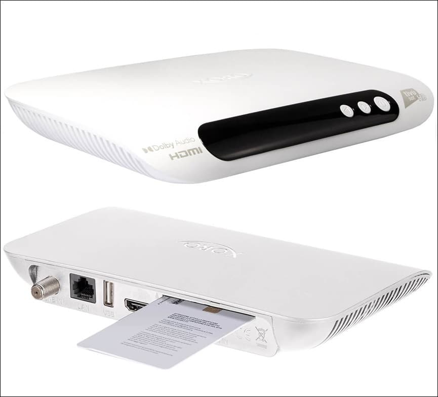 Decoder Satellitare XORO HRS 8830 WHITE DVB-S2 con Tessera Tivusat HD in Ricevitori digitale terrestre DFP Elettronica Store - Scafati, commercioVirtuoso.it
