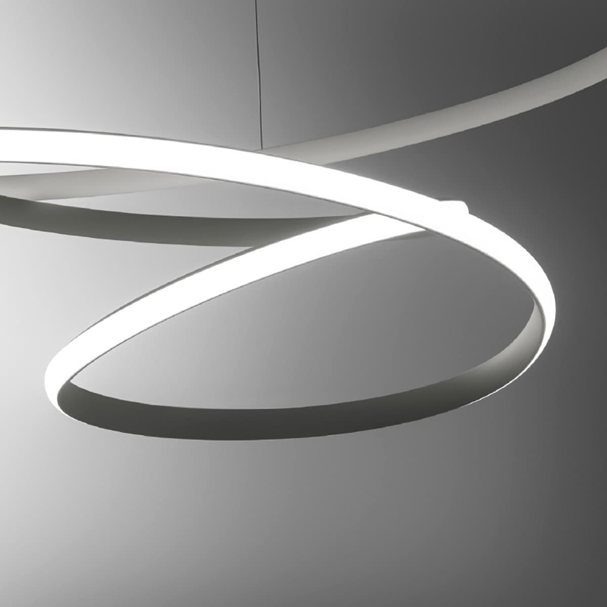 Lampadario led Gea Luce DIVA SS T moderna alluminio sospensione in Lampade a sospensione Lampadari Bartalini - Colle di Val d’Elsa, commercioVirtuoso.it