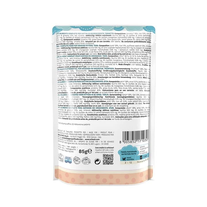 Schesir Kitten Care Tonnetto in Gelatina per Gatti Cuccioli 85gr in Secco 101 Market - Poggibonsi, commercioVirtuoso.it