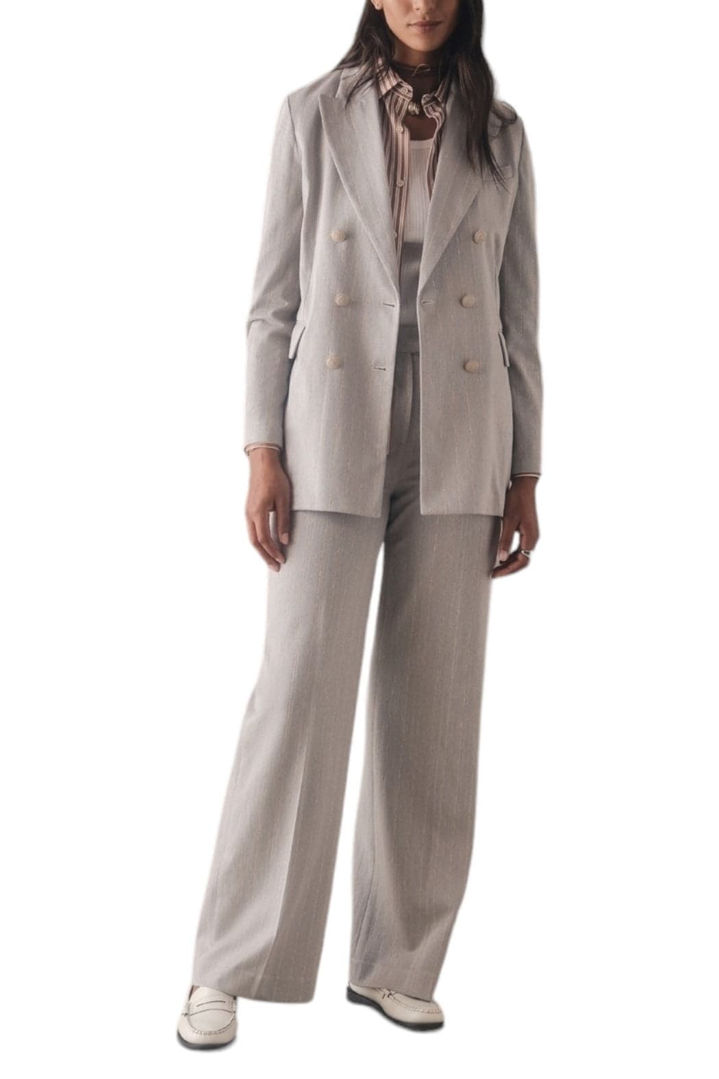 Circolo 1901 Pantaloni Azzurro/avorio da donna in Pantaloni Drestige - Casamassima, commercioVirtuoso.it