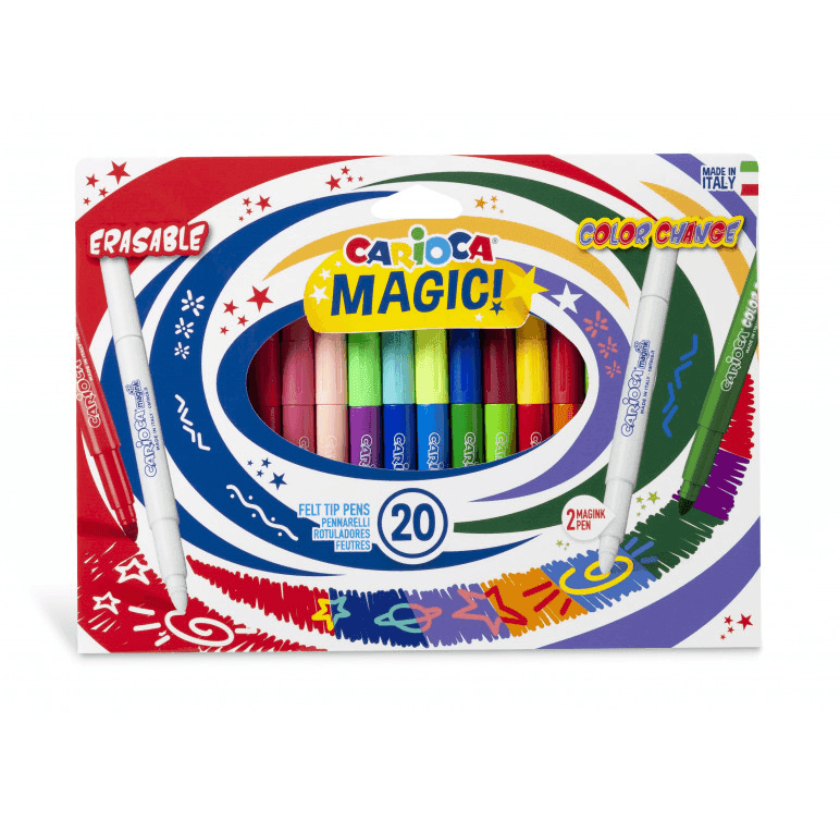Carioca - Pennarelli Magici Magic Markers - 20 Pz (41369)