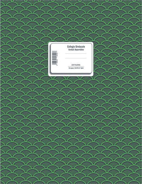Registro verbali collegio cindacale 96pag num.uso bollo 31x24,5cm 2207A1200G