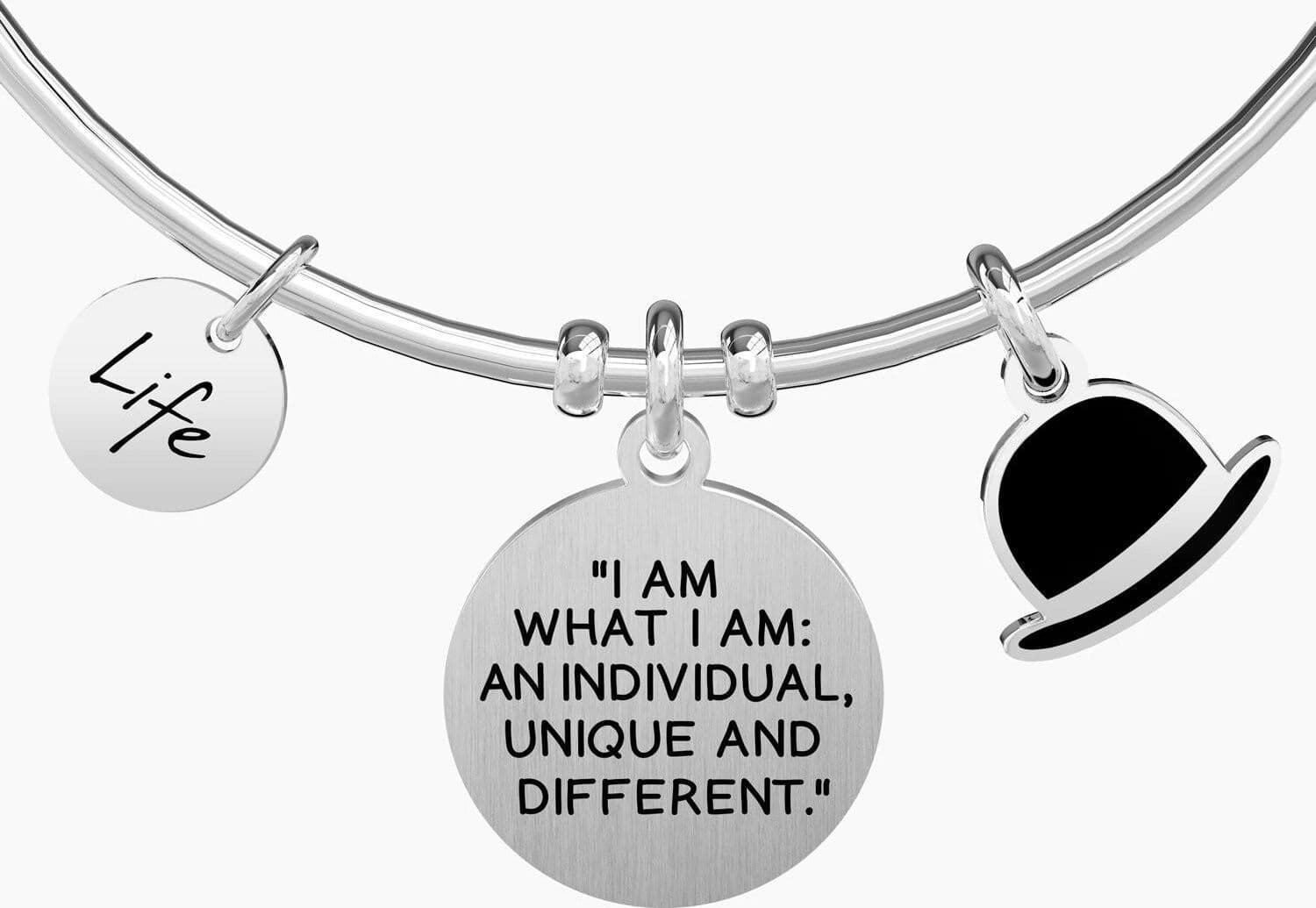 KIDULT BRACCIALE - I AM WHAT I AM … C. CHAPLIN in Bracciali Alba Gioielli - Casoria, commercioVirtuoso.it