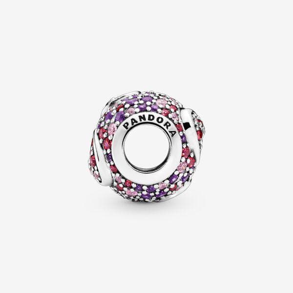 Pandora Charm Cuori asimmetrici con pavé in Bead Charm Alba Gioielli - Casoria, commercioVirtuoso.it