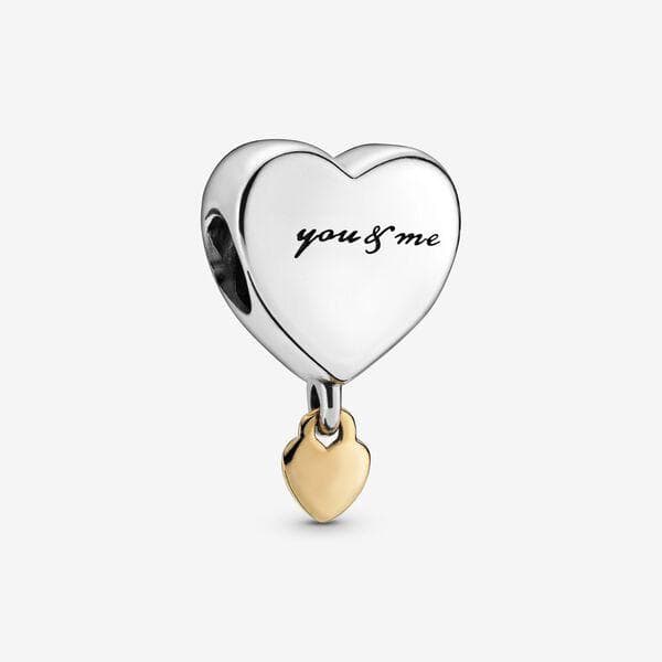 Pandora Charm pendente a cuore Tu ed io