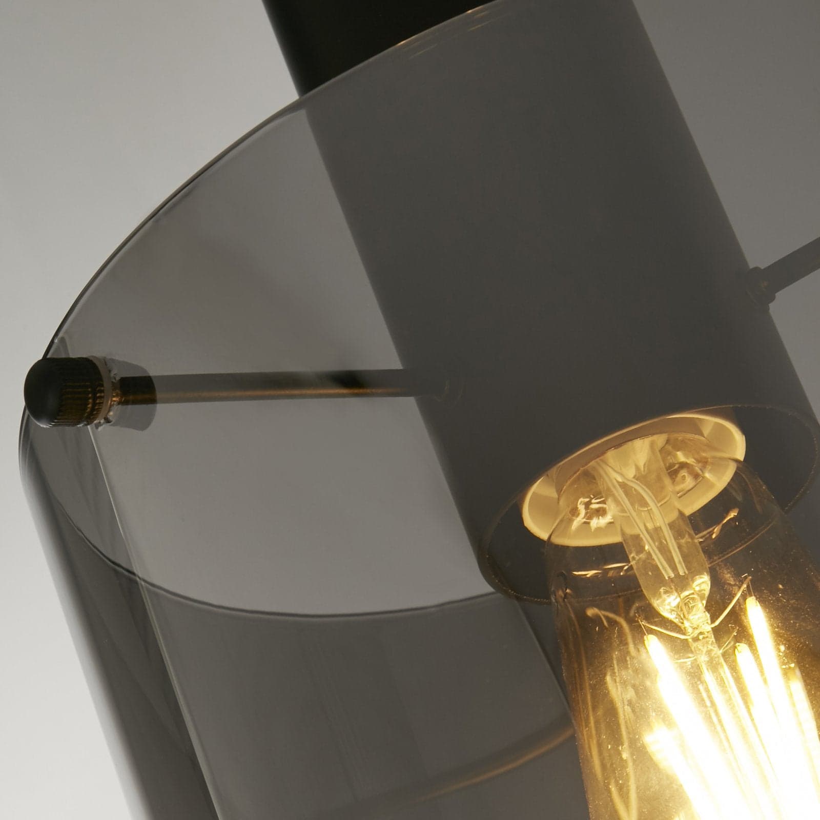 Sospensione Contemporanea Svezia Acciaio Nero Vetro 1 Luce E27 in Lampade a sospensione LuceArt - Montecorvino Pugliano, commercioVirtuoso.it