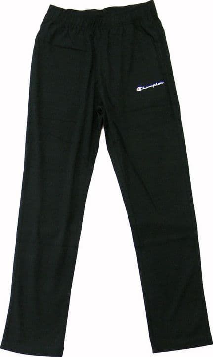 Champion STRAIGHT HEM PANTS Pro Jersey Melange Co Pl Top Dyed Uomo Nero