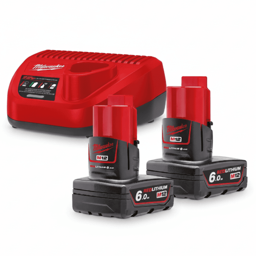 BATTERIA ENERGY KIT M12 NRG-602 2 batterie 6Ah+ carica 'MILWAUKEE' in prodotto Busolin - Venezia, commercioVirtuoso.it