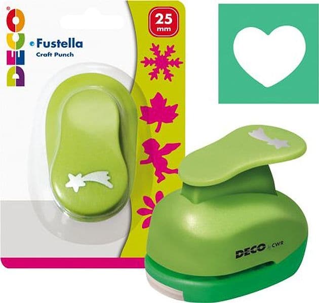 Fustella con motivo Cuore dim. 25mm DECO