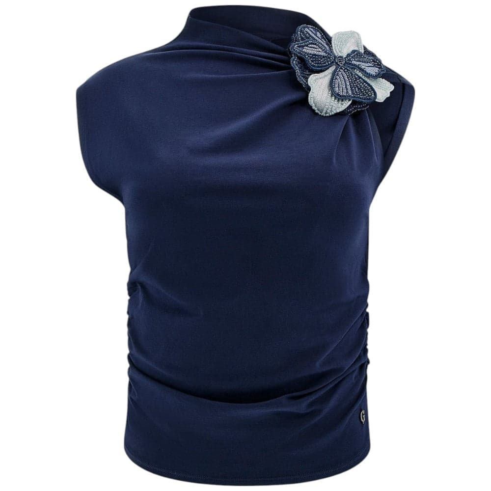 Guess top blu Ariane W5GP32 J1314 G7P1 T-shirt Guess
