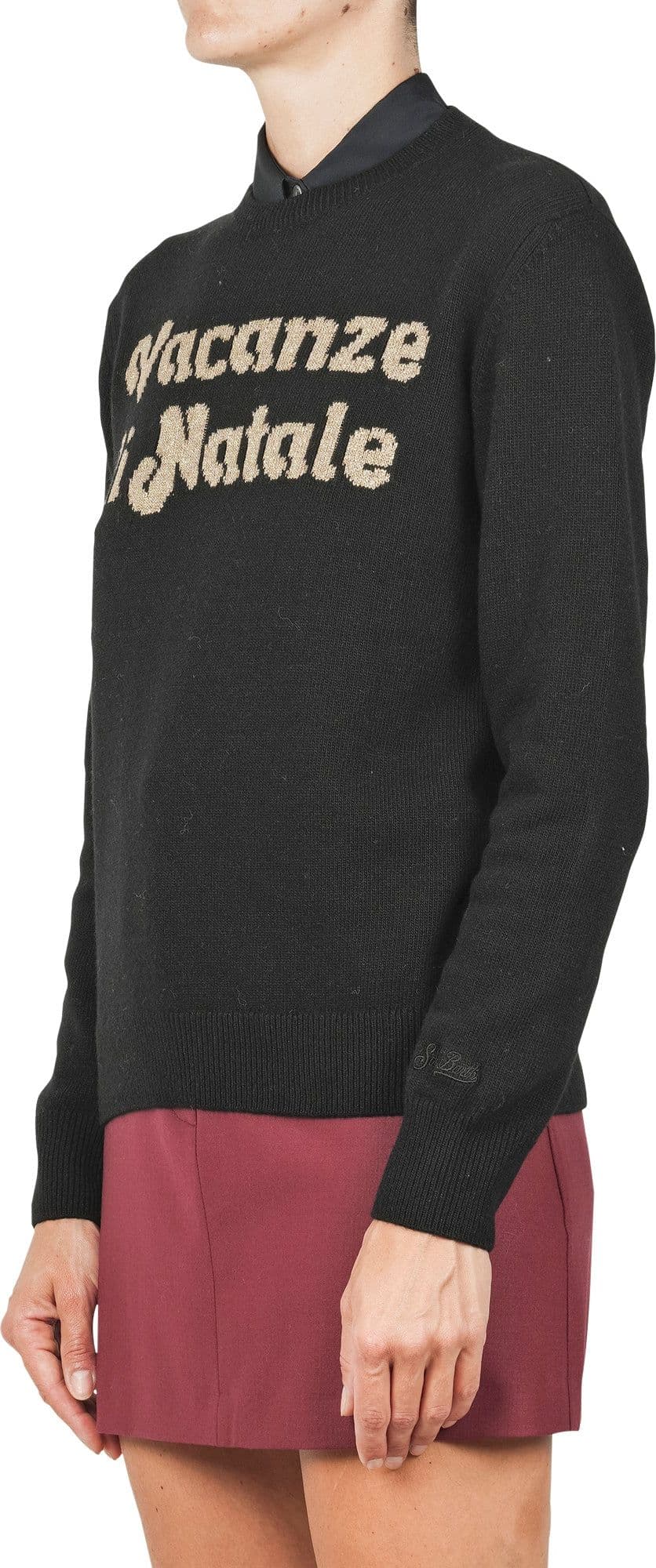 MC2 SAINT BARTH MC2 Saint Barth - Maglia - 460998 - Nero/Oro da donna in T-shirt Drestige - Casamassima, commercioVirtuoso.it