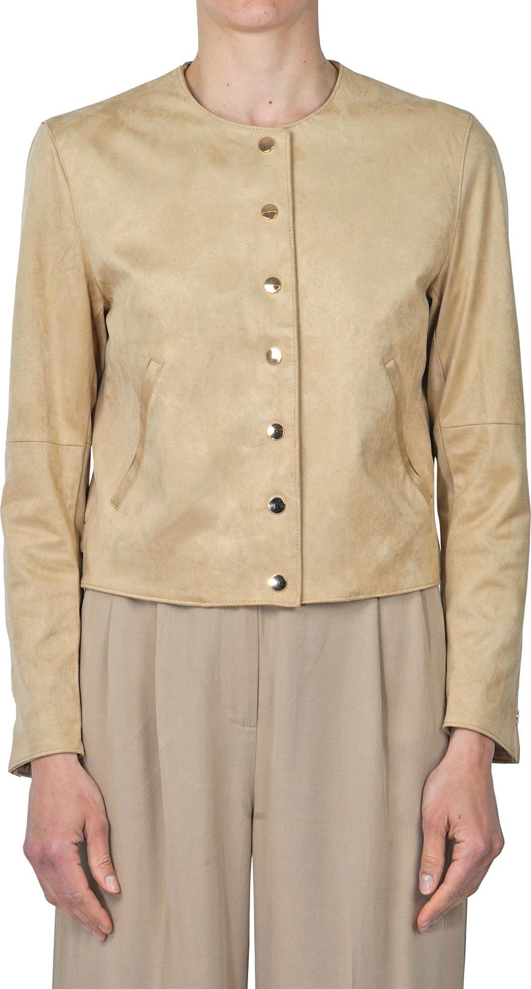 LA FEMME BLANCHE La Femme Blanche - Giubbotto - 451444 - Beige da donna in Giacche Drestige - Casamassima, commercioVirtuoso.it