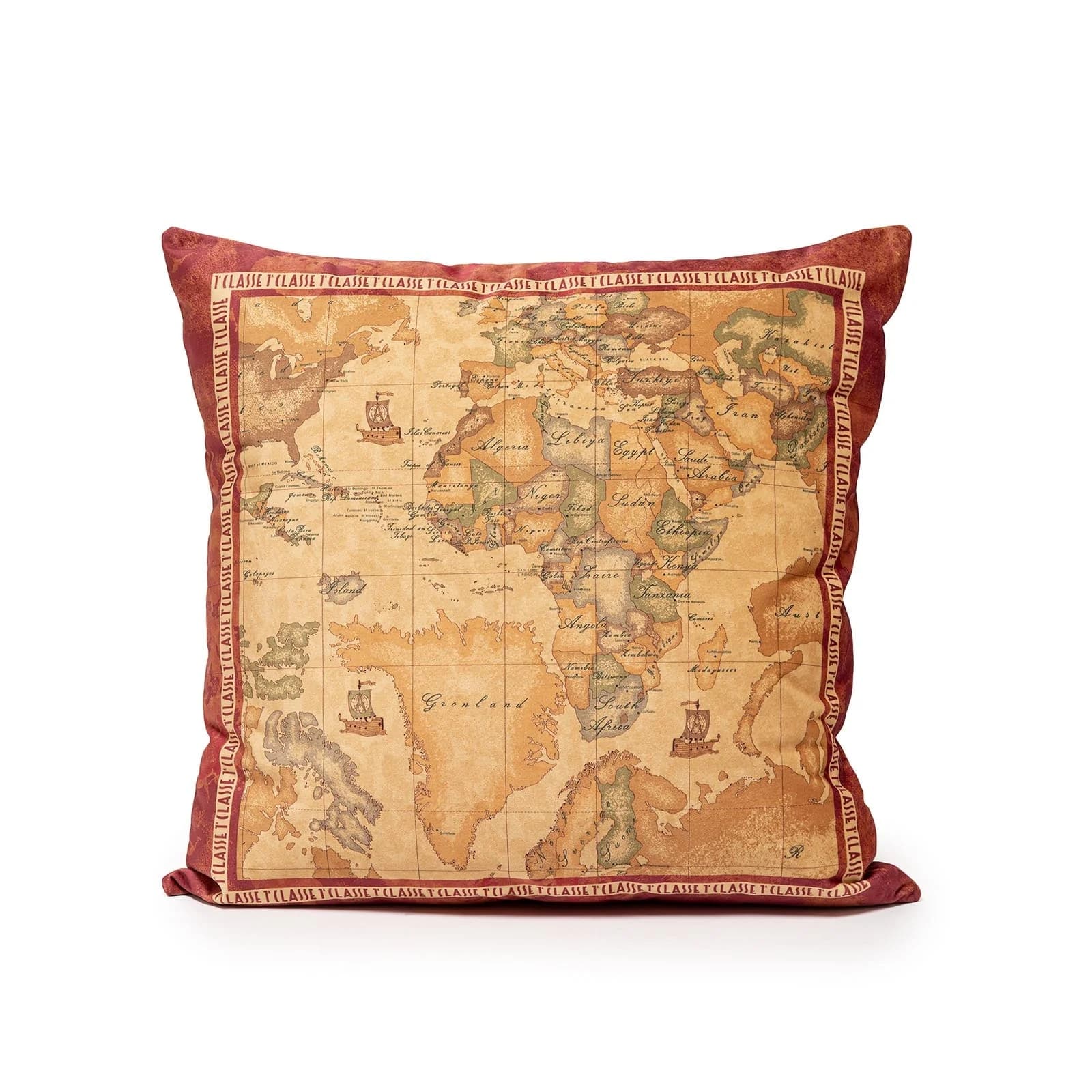 Cuscino Geo classic Red ! Alviero Martini in Velluto 1° Classe 50x50 in Cuscini decorativi Anastasi - Marsala, commercioVirtuoso.it