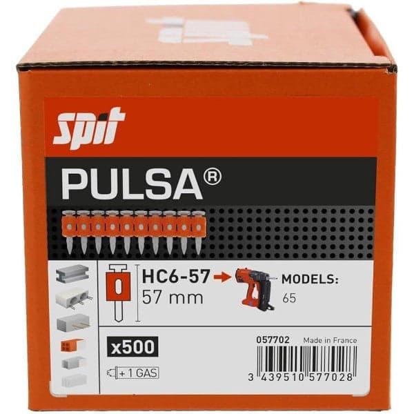 CHIODATRICE GAS PULSA 65 + pz. 500 chiodi HC6 57 'SPIT' in prodotto Busolin - Venezia, commercioVirtuoso.it