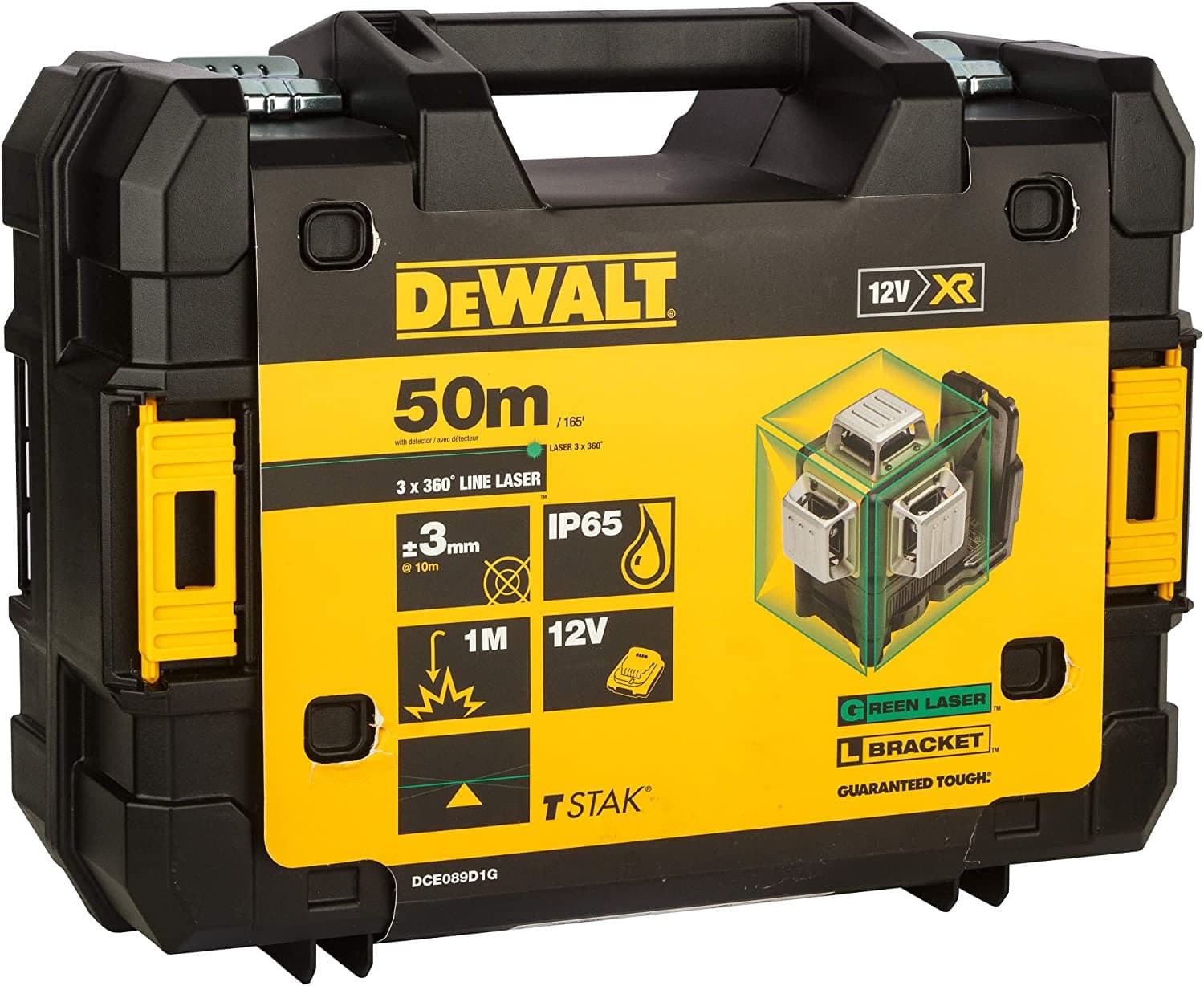 LIVELLA LASER 'DEWALT' GREEN 10.8V DCE089D1G-QW in prodotto Busolin - Venezia, commercioVirtuoso.it