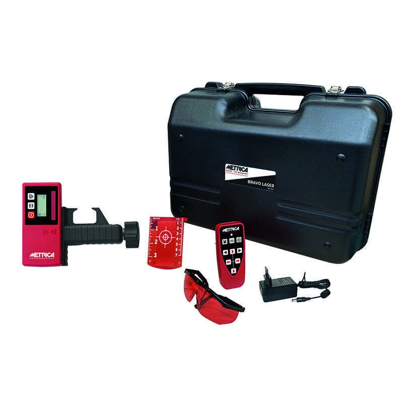 LIVELLA LASER 'METRICA' ROTATIVO H4 + TREPPIEDE REGOLABILE + STADIA in prodotto Busolin - Venezia, commercioVirtuoso.it