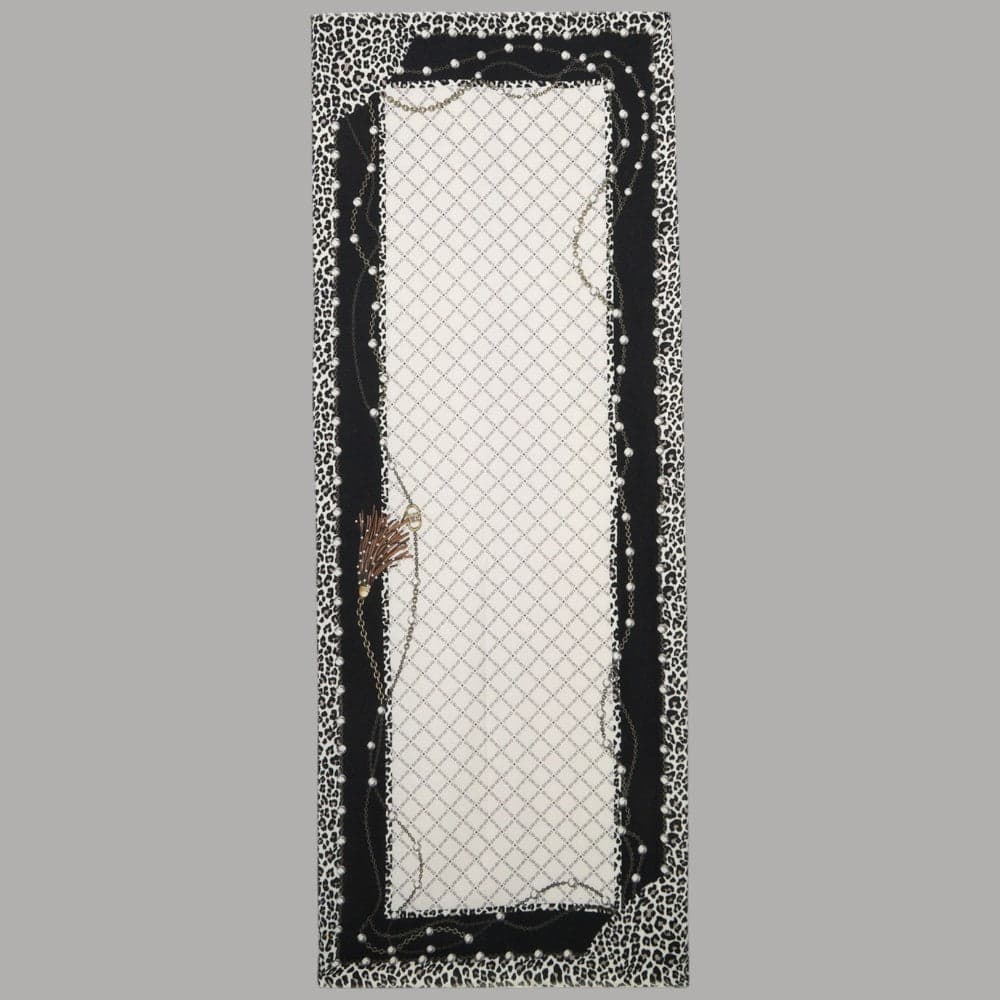 Liu Jo sciarpa nera animalier 70X180 2F5081T0300 in Sciarpe Prodotti di Classe - Nocera Superiore, commercioVirtuoso.it