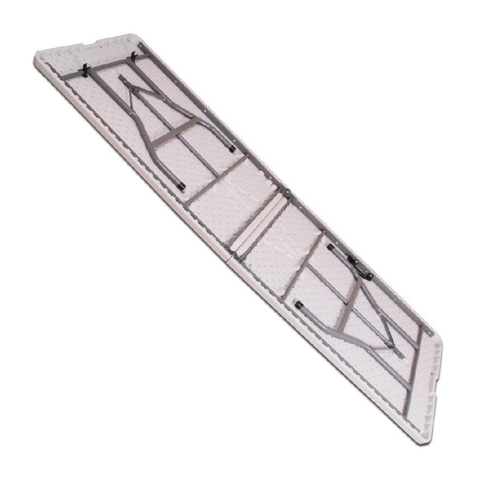 Tavolo Pieghevole in Resina HDPE 244x76 H74cm Richiudibile Salvaspazio Bianco in Tavoli da picnic Danyx - Casoria, commercioVirtuoso.it