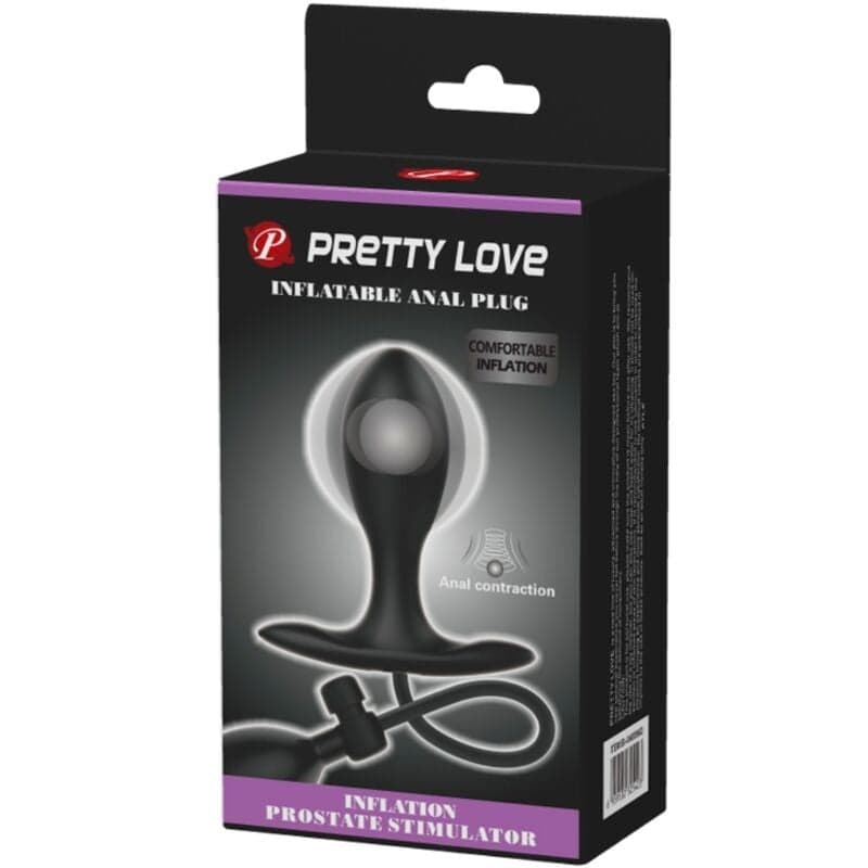 PRETTY LOVE - PLUG ANALE GONFIABILE NERO in Plug anali Desideria Shop - Latina, commercioVirtuoso.it