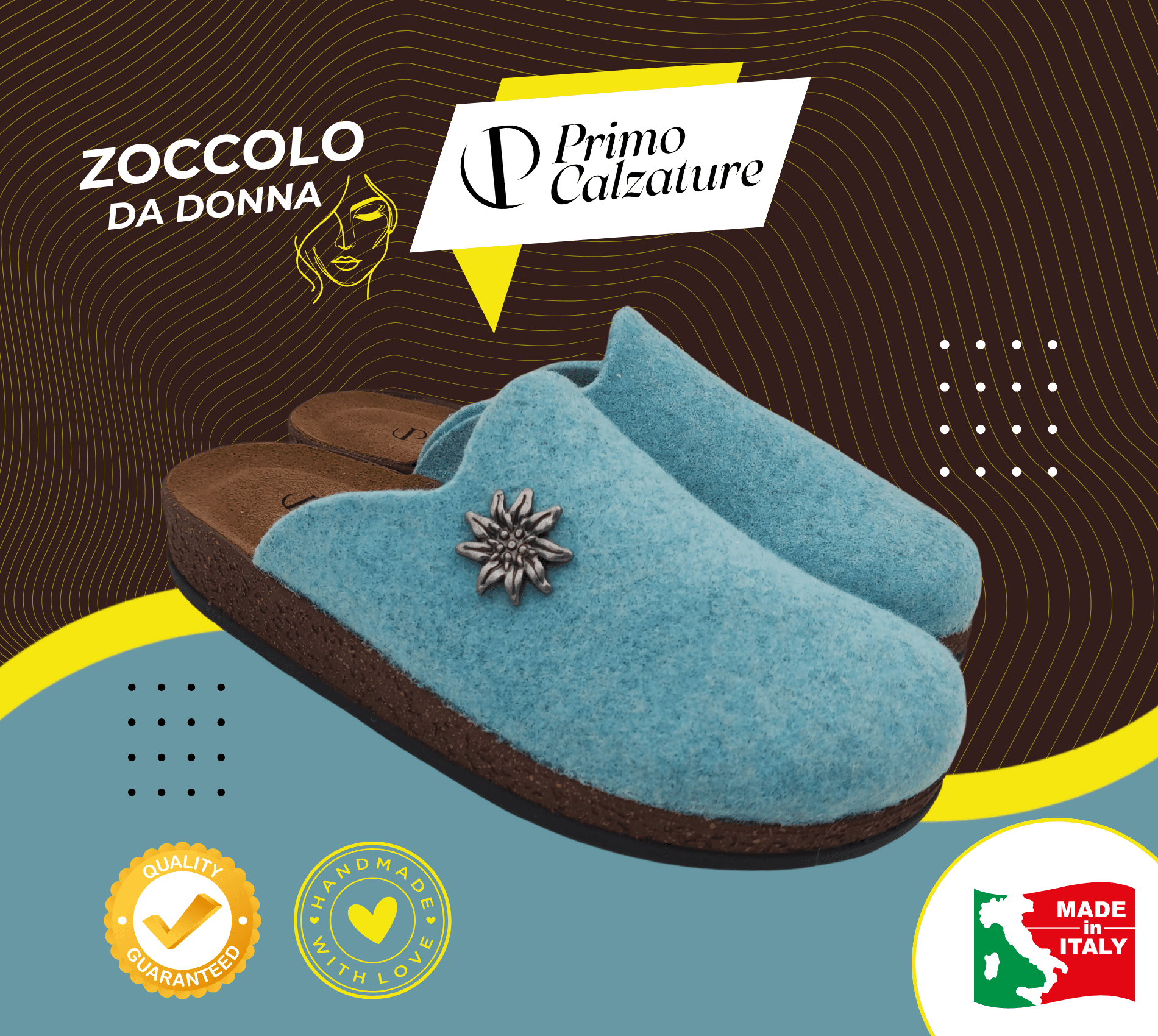 Originali Zoccoli Alpini, Ciabatte Uomo e Donna Invernali, Calde Sabot Tirolesi in Lana Cotta, 100% Made in Italy in Ciabatte moda Primo Calzature - Venezia, commercioVirtuoso.it