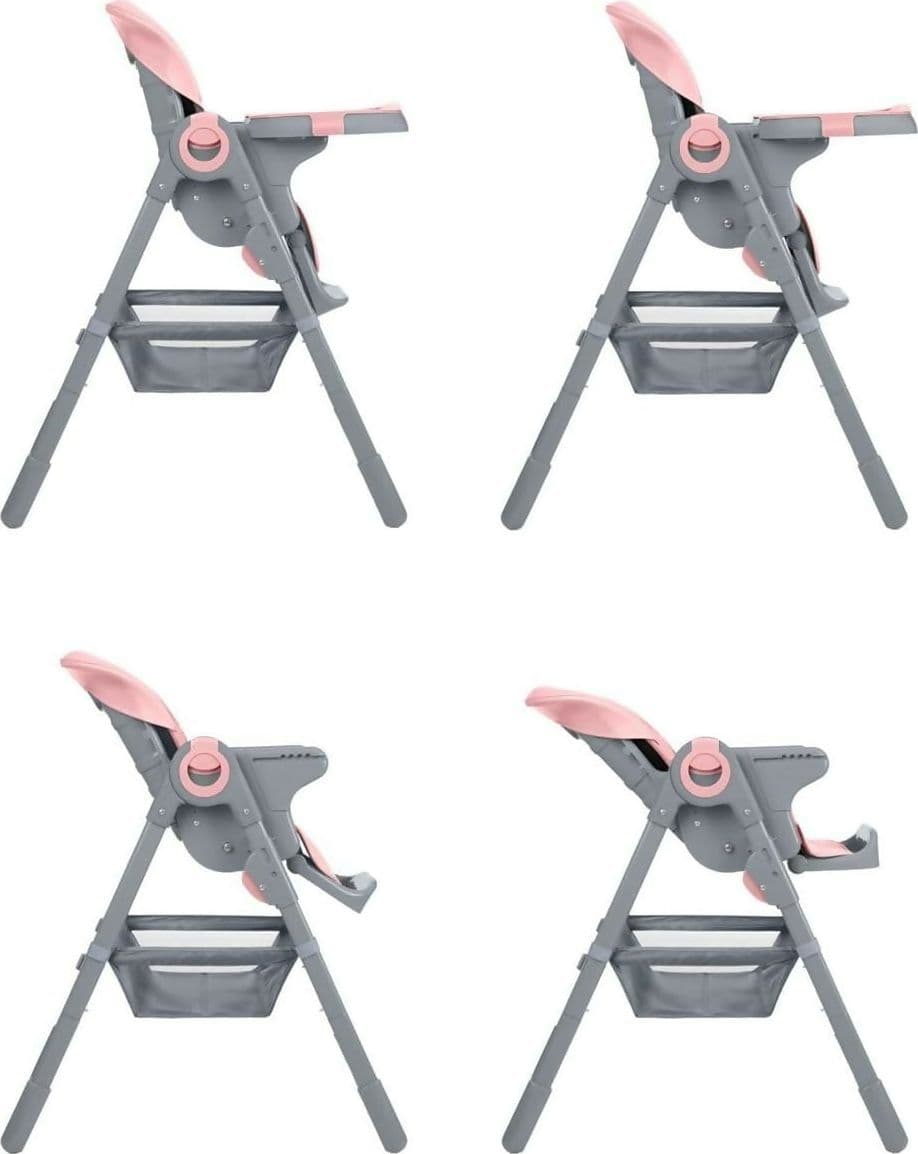 KIKKABOO Seggiolone COMFY+ , regolabile in altezza, con cinture, doppio vassoio, pieghevole, chiusura compatta, comodo, colore PINK, rosa in Seggioloni Sanitaria Gioia del Bimbo - Villa San Giovanni, commercioVirtuoso.it
