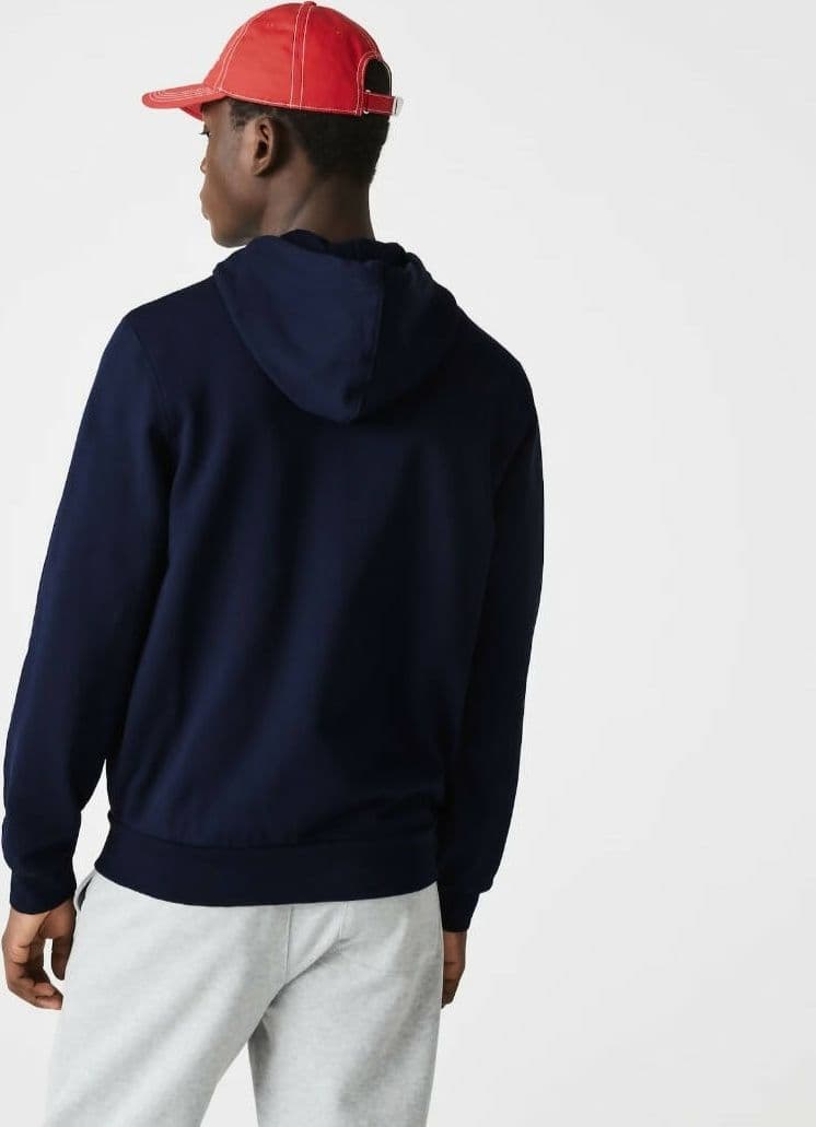 Lacoste Felpa Uomo Blu Con Cappuccio Maxi Logo Scritta LACOSTE Coccodrillo Verde Ricamato Felpa Con Cerniera Full Zip e Tasche in Felpe con cappuccio Euforia - Bronte, commercioVirtuoso.it