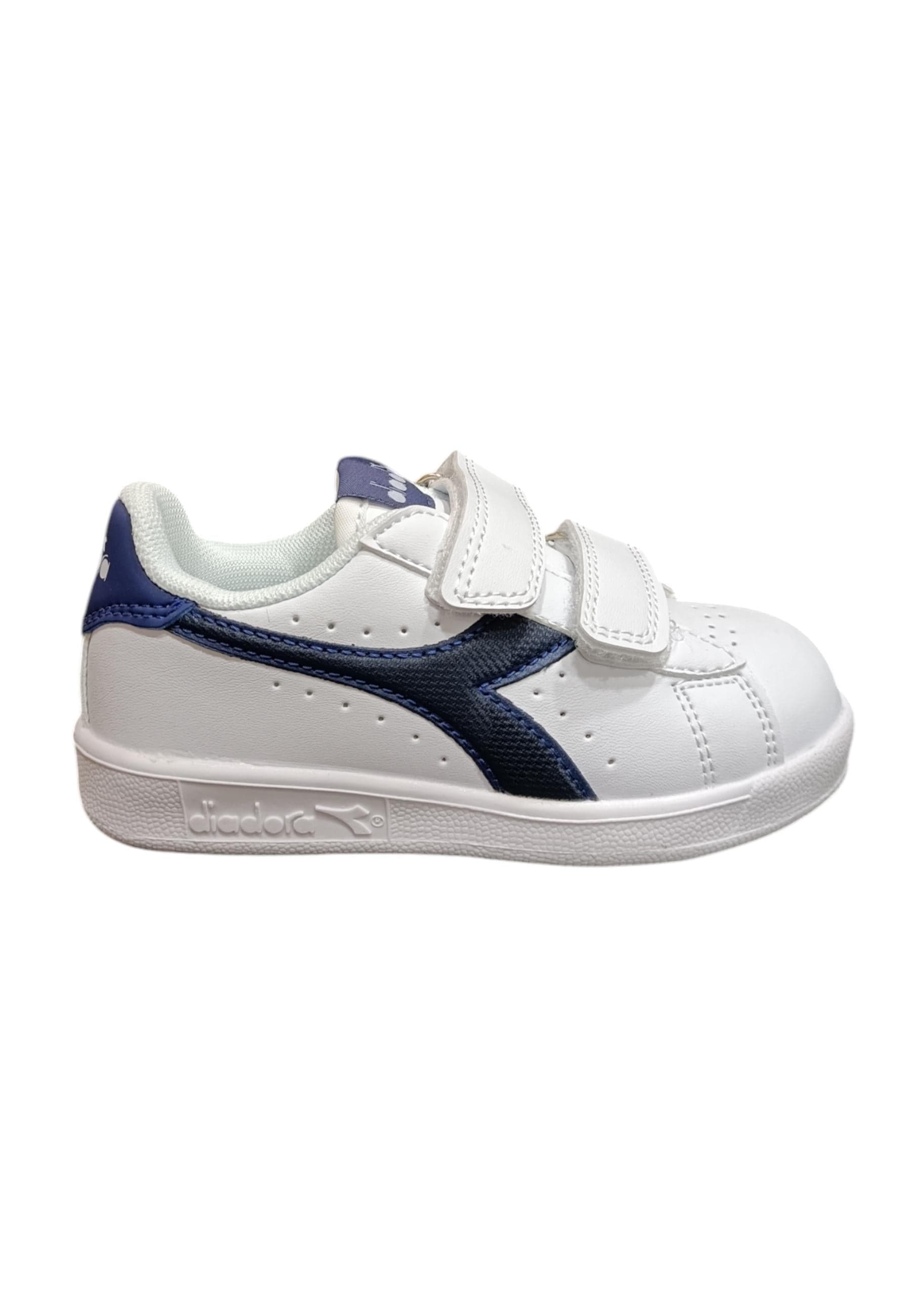 Scarpe sneakers Bambini e ragazzi Diadora GAME  bianco-blue velcro - 6