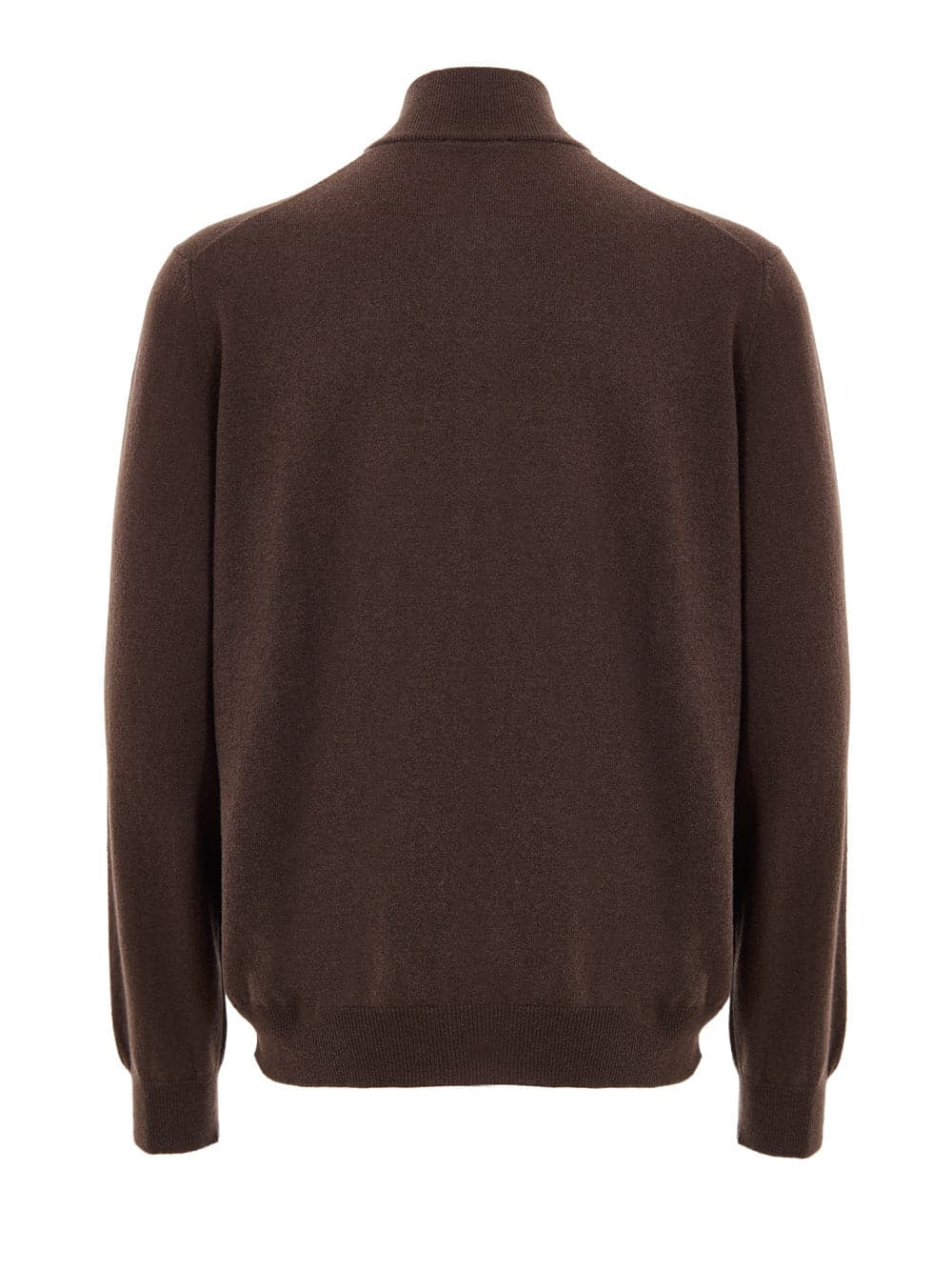 Gran Sasso Maglione Cardigan in Lana Marrone con Zip da uomo in Cardigan Drestige - Casamassima, commercioVirtuoso.it