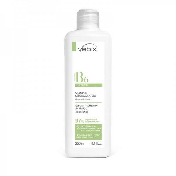 vebix b6 phytamin shampoo capelli secchi e sfibrati ristrutturante 94% ingredienti naturali avocado camelia olivello spinoso semi di lino 250 ml in Shampoo Farmacia Centrale M.le Iadevaia - Maddaloni, commercioVirtuoso.it