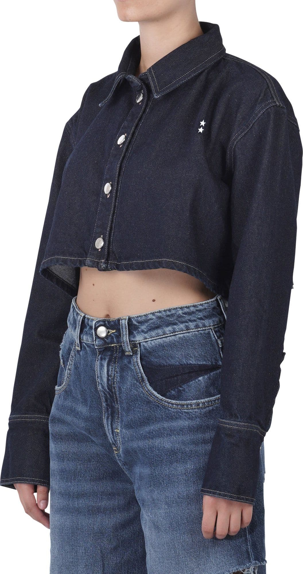ICON DENIM Icon Denim - Camicia - 460526 - Denim scuro da donna in Bluse e camicie Drestige - Casamassima, commercioVirtuoso.it