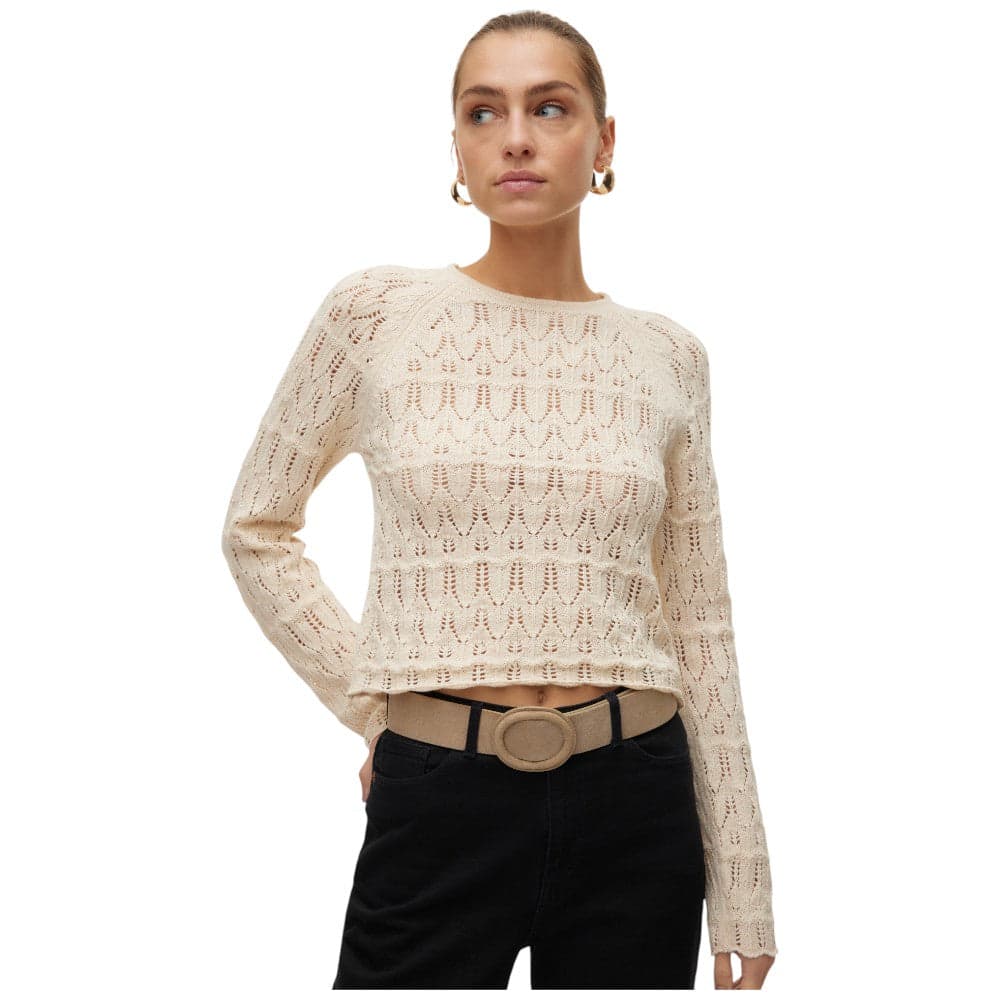 Vero Moda pullover beige New Fabienne 10306632 in Maglioni Prodotti di Classe - Nocera Superiore, commercioVirtuoso.it