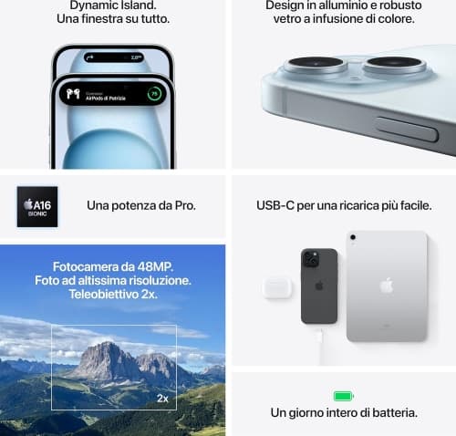 Apple Iphone 15 128Gb Verde Green EU in Cellulari e Smartphone Prezzo Bomba Store - Casalnuovo di Napoli, commercioVirtuoso.it