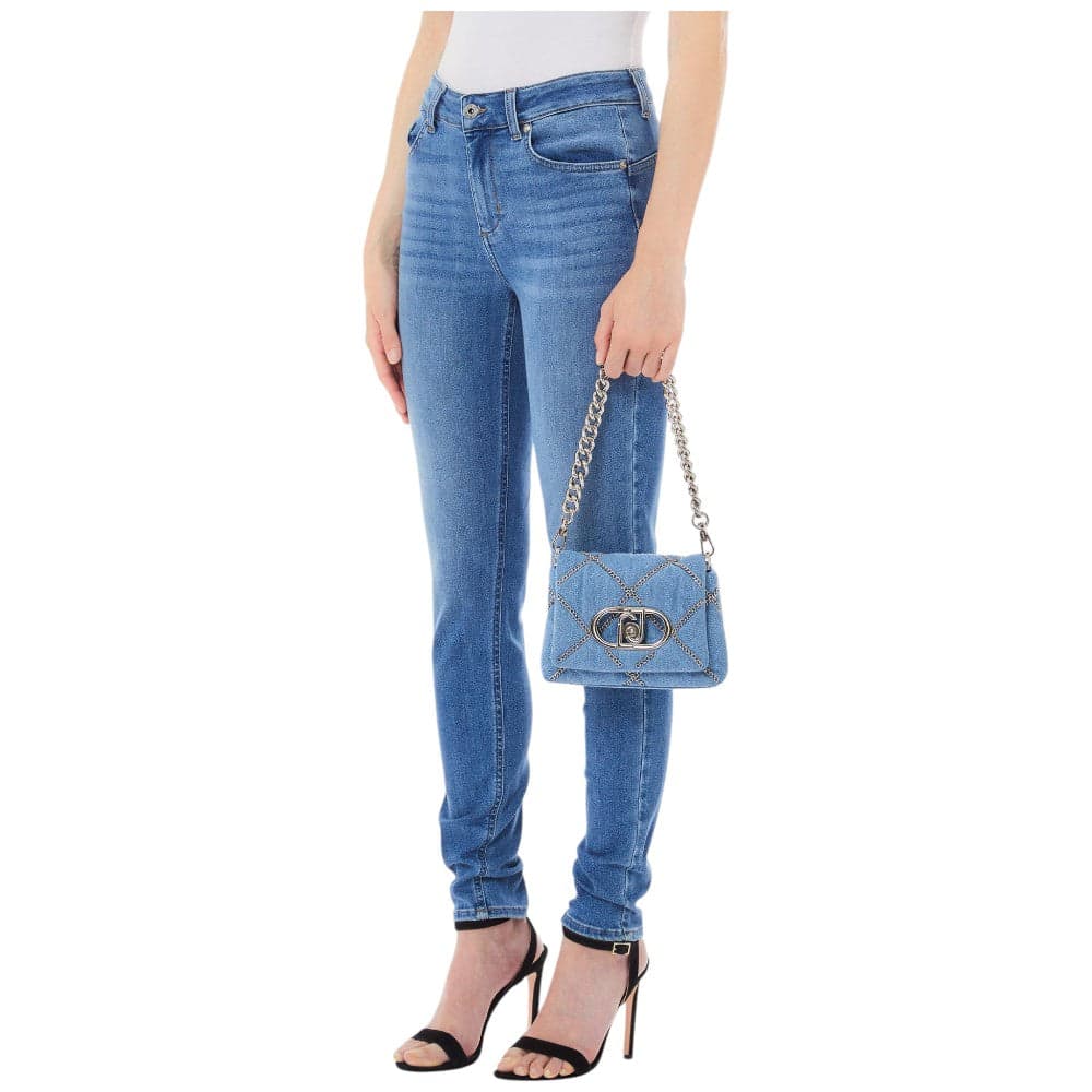 Liu Jo borsa a tracolla piccola crossbody light denim LaPuffy AA5269T9779 Borse Liu Jo