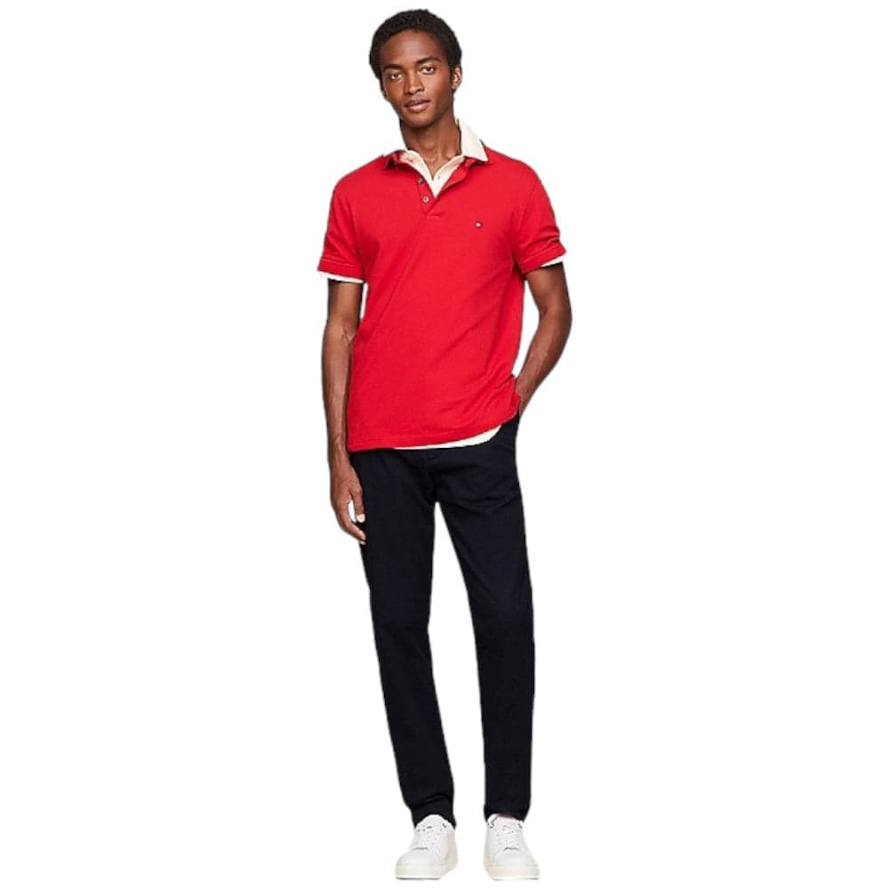 Tommy Hilfiger maglietta polo rossa TH 1985 MW0MW17771 T-shirt Tommy Hilfiger