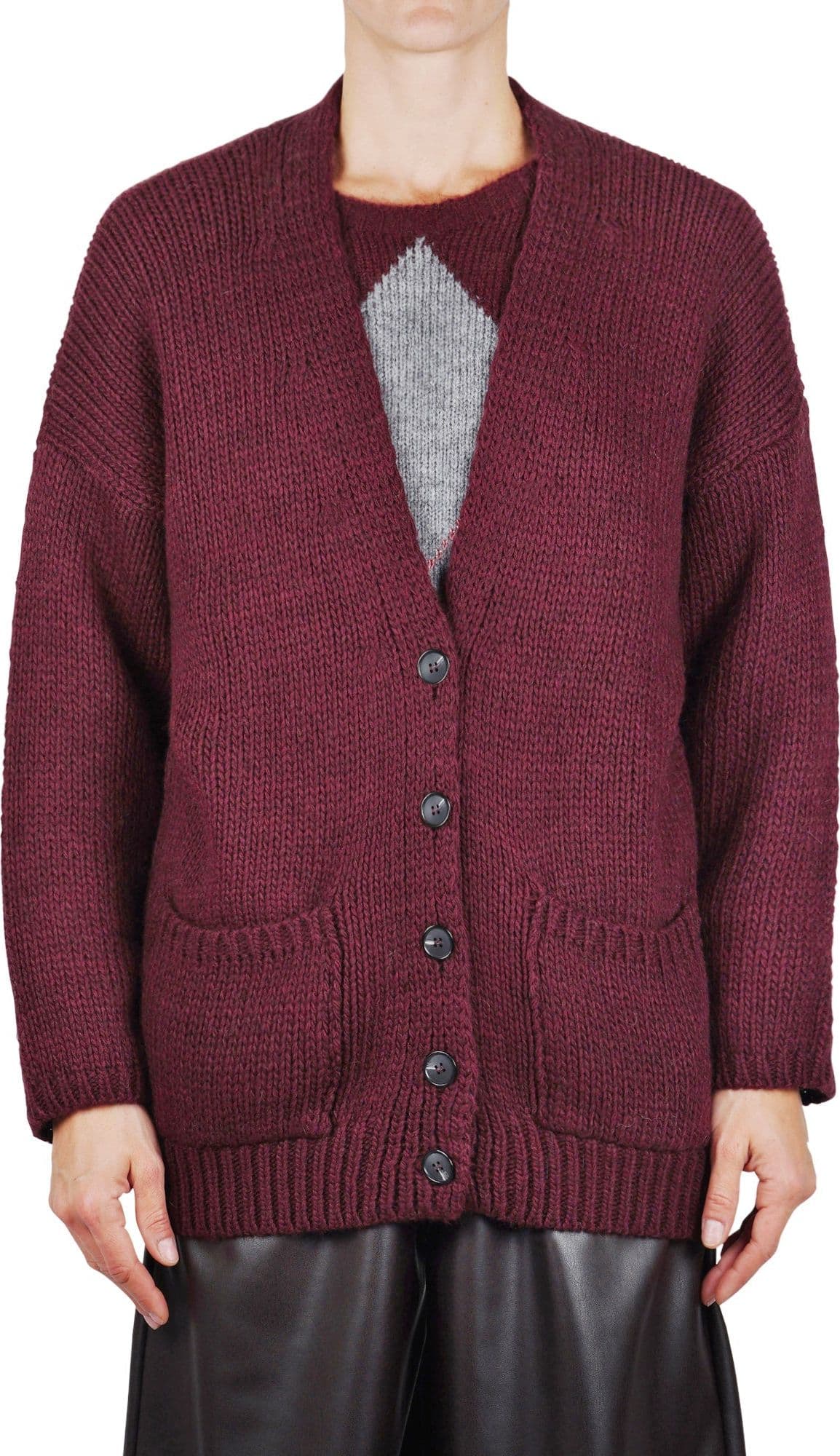 LA FEMME BLANCHE La Femme Blanche - Cardigan - 461455 - Prugna da donna in Cardigan Drestige - Casamassima, commercioVirtuoso.it