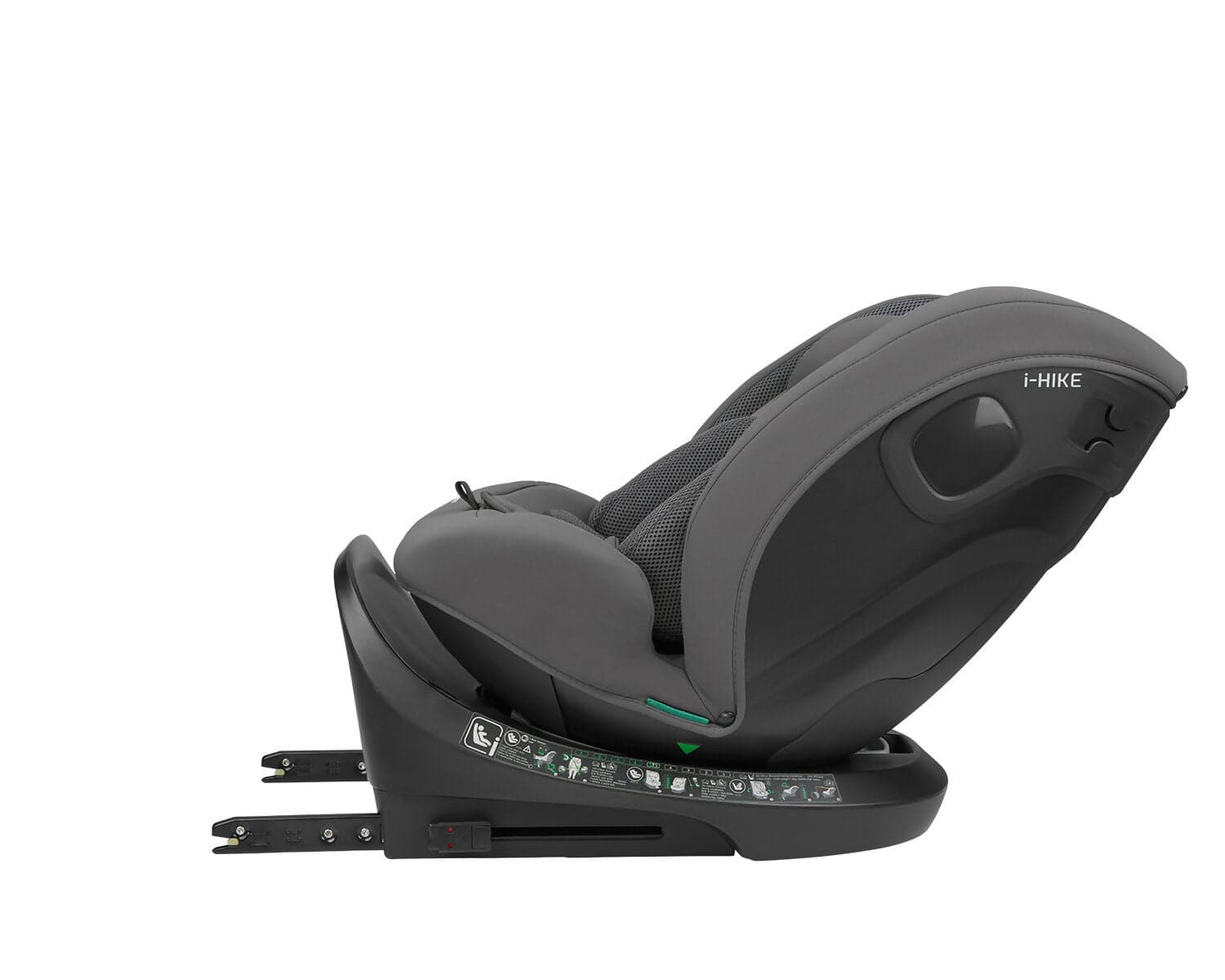KIKKABOO Seggiolino Auto 40-150 cm i-Hike i-SIZE Dark Grey - Seggiolino Auto con Base Isofix, Da 40 a 150 cm, Omologato ECE R129/03, Girevole A 360° E Reclinabile, Gruppo 0+/1/2/3 Da 0 A 12 Anni, Dark Grey, grigio in Seggiolini auto Sanitaria Gioia del Bimbo - Villa San Giovanni, commercioVirtuoso.it