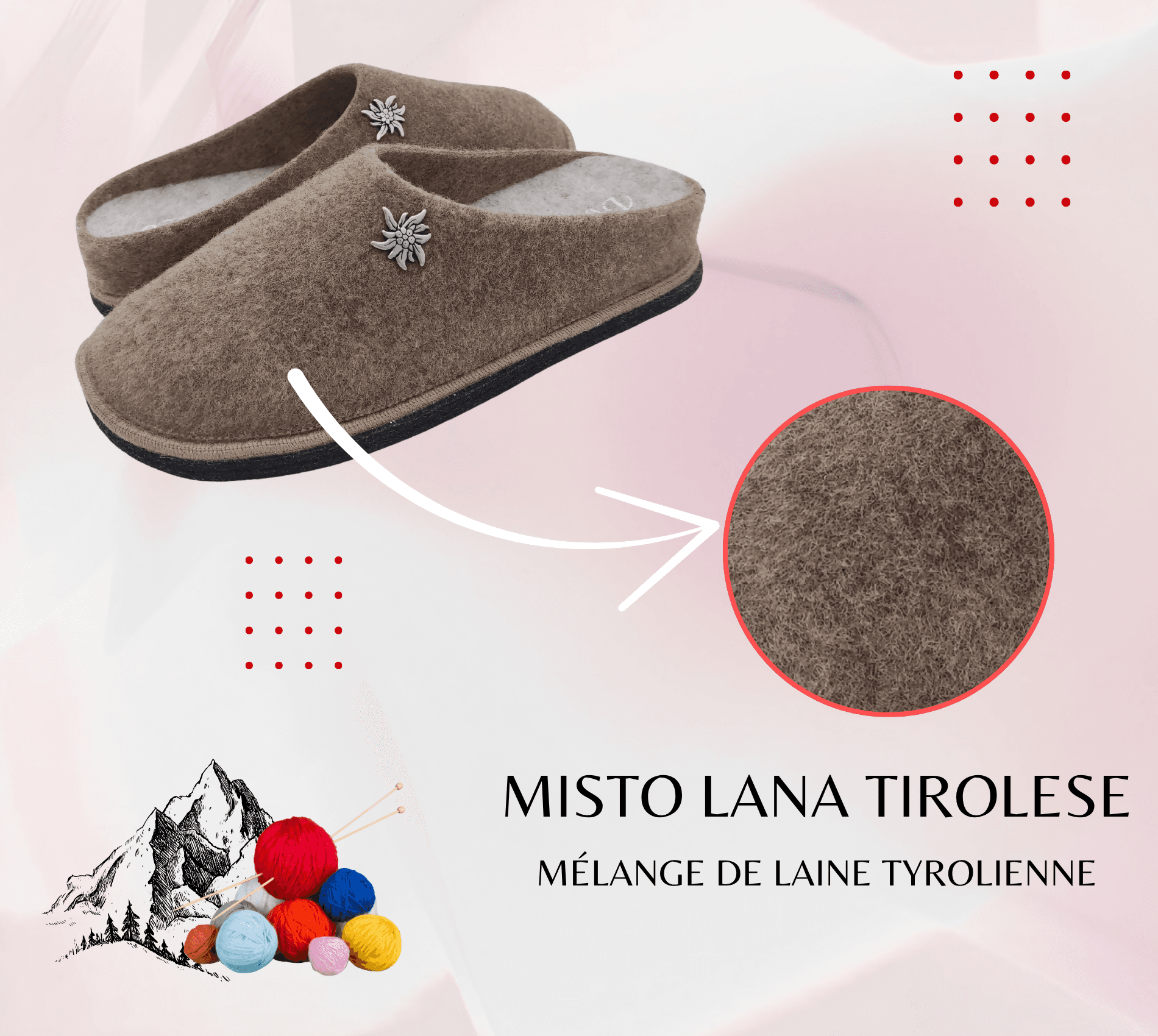Primo Calzature Ciabatte Donna ValGardena Pantofole Invernali da Casa in Lana, Suola in Feltro con Plantare Estraibile in Ciabatte moda Primo Calzature - Venezia, commercioVirtuoso.it