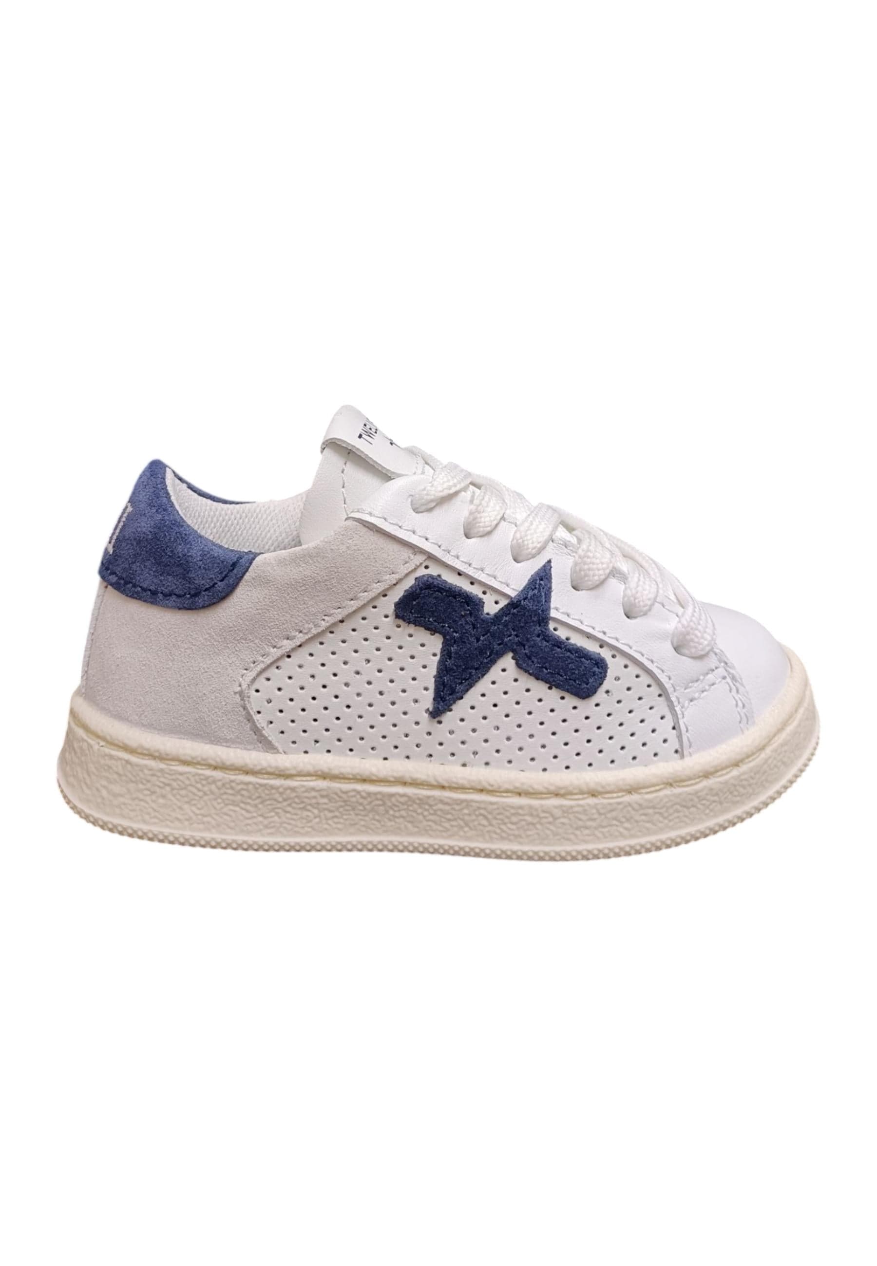 Scarpe sneakers Bambini e ragazzi TWELVE gamme  bianco-blue laccio - 6