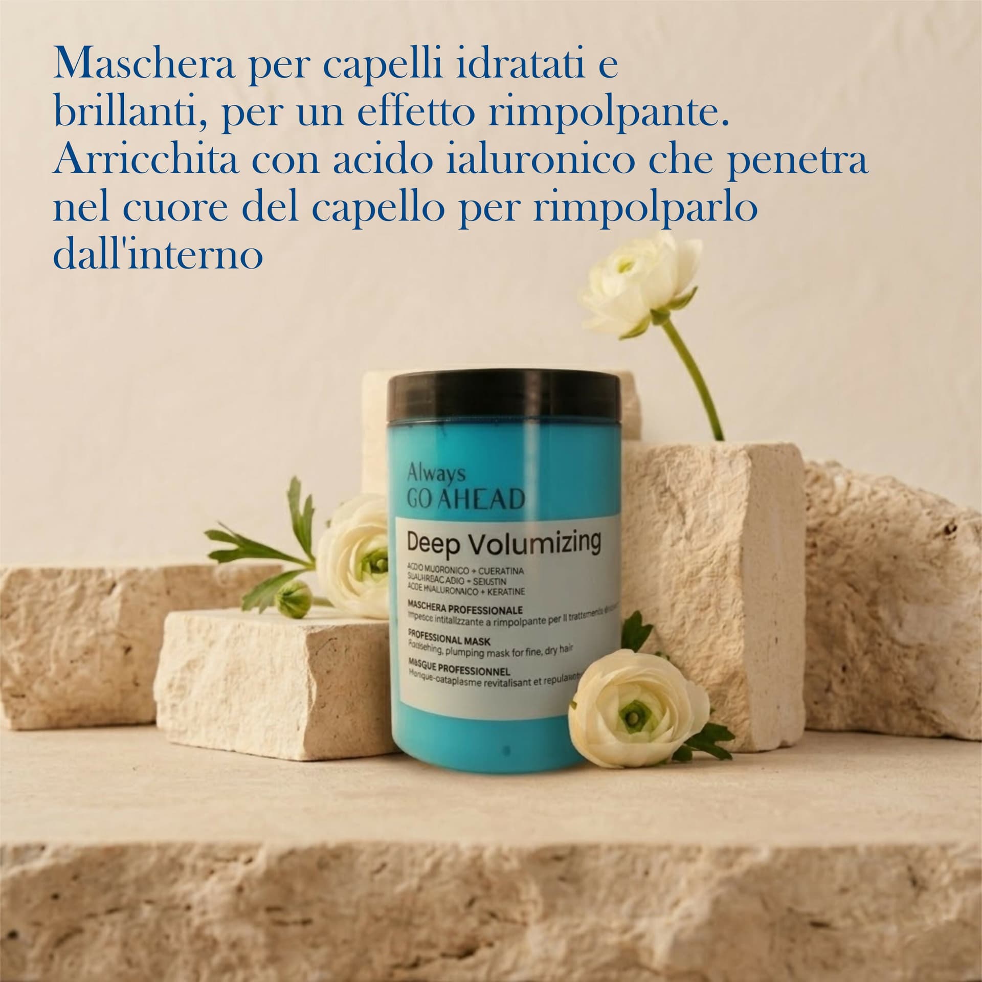 Kit Capelli Volumizzante Professionale Acido Ialuronico e Cheratina - Always GO AHEAD Shampoo e Maschera 1L + siero 100ml in Set shampoo e balsamo BasketGuru Italia - Palermo, commercioVirtuoso.it