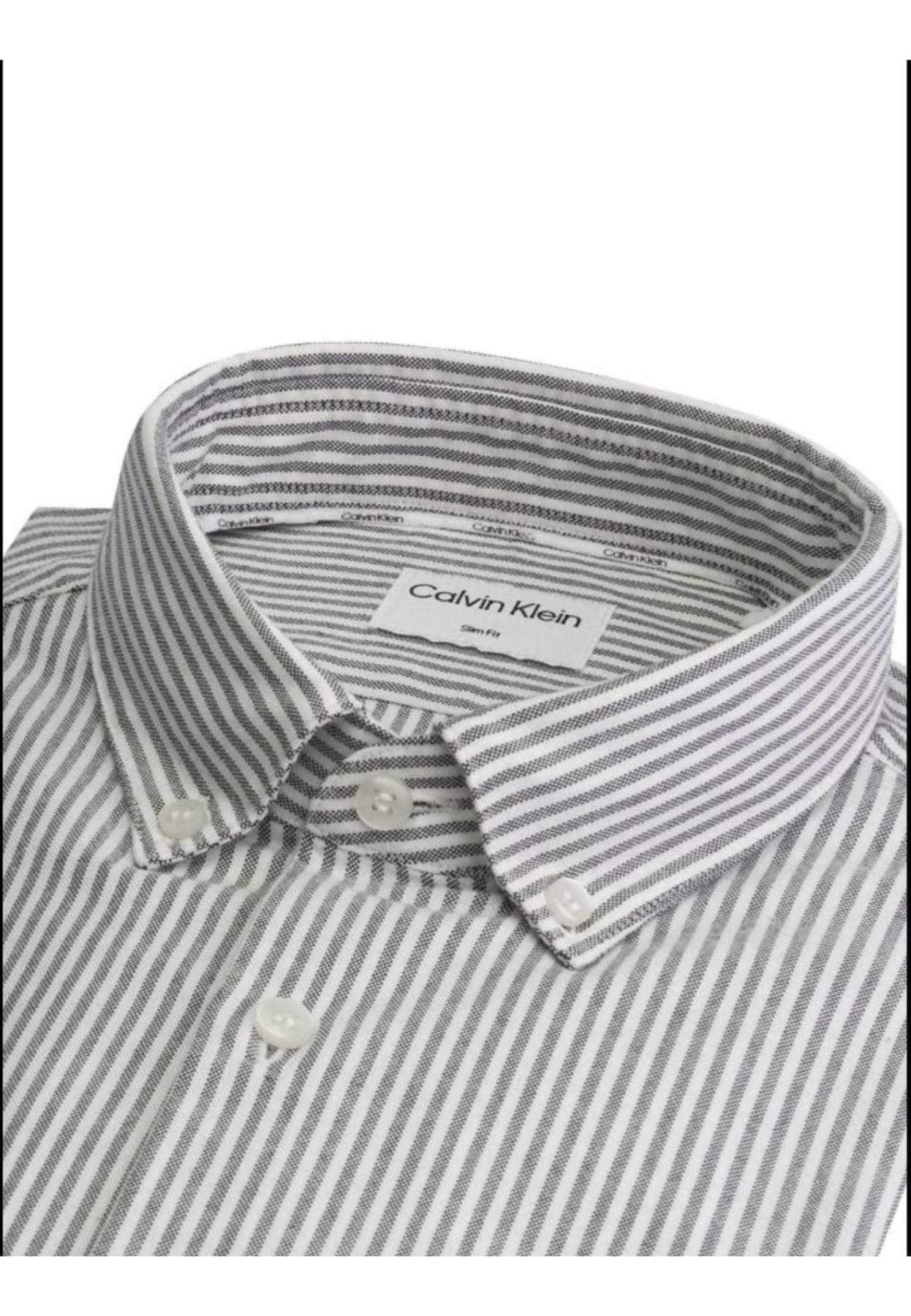 calvin klein CAMICIA WASHED OXFORD STRIPE SLIM da uomo in Camicie casual Drestige - Casamassima, commercioVirtuoso.it