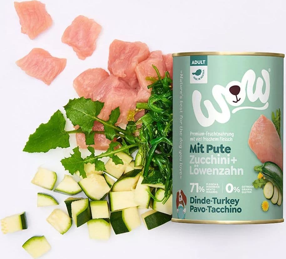 Wow Adult Tacchino Scatoletta per Cani 400gr in Secco 101 Market - Poggibonsi, commercioVirtuoso.it